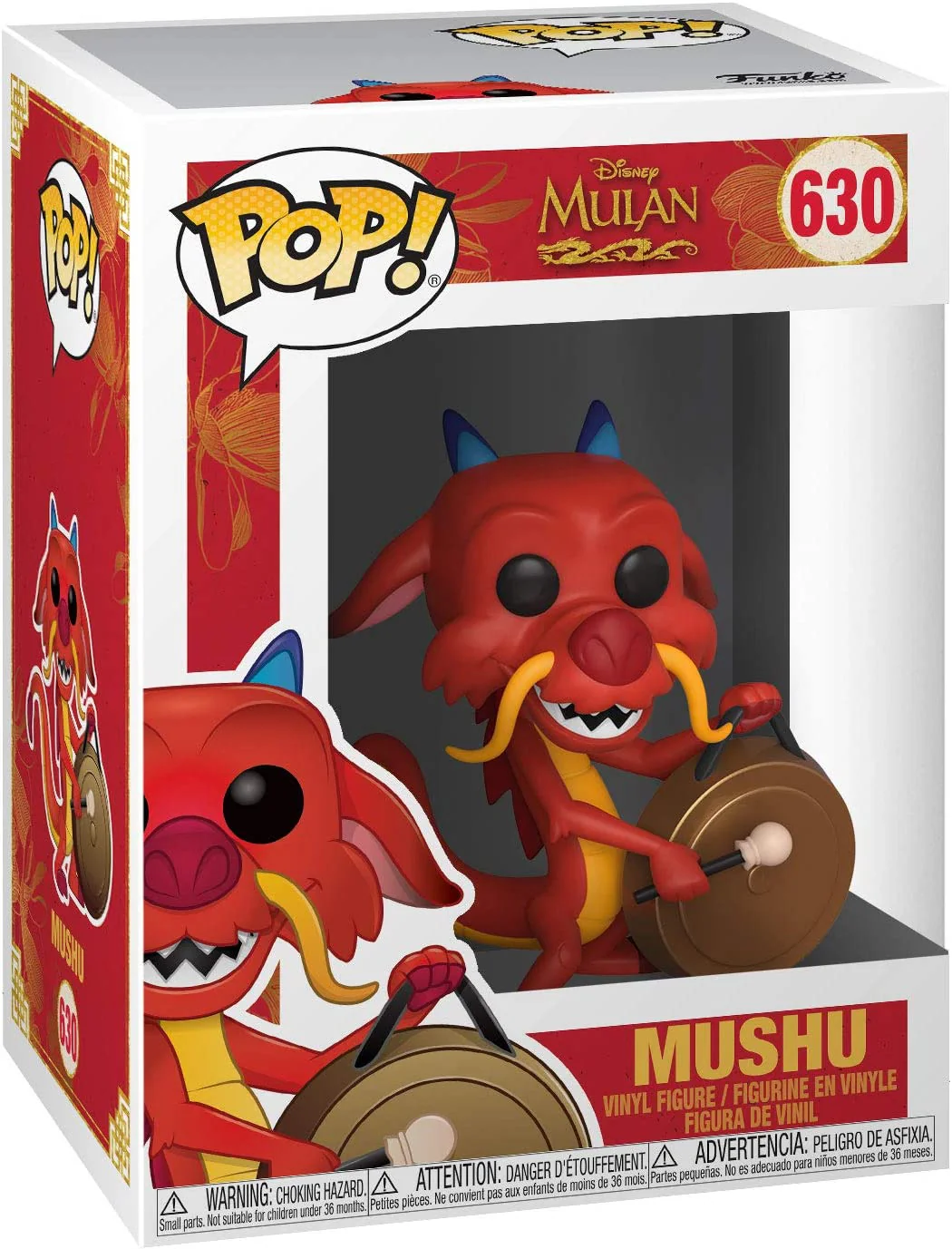 Funko Pop Disney: Mulan - Mushu with Gong Vinyl Figure - Image 2