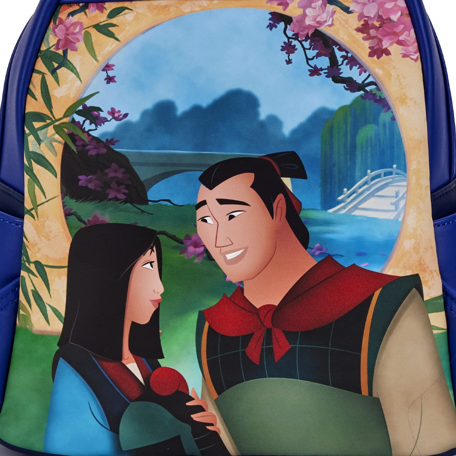 Loungefly Mulan Castle Light Up Womens Double Strap Shoulder Bag Purse Backpack - Image 3