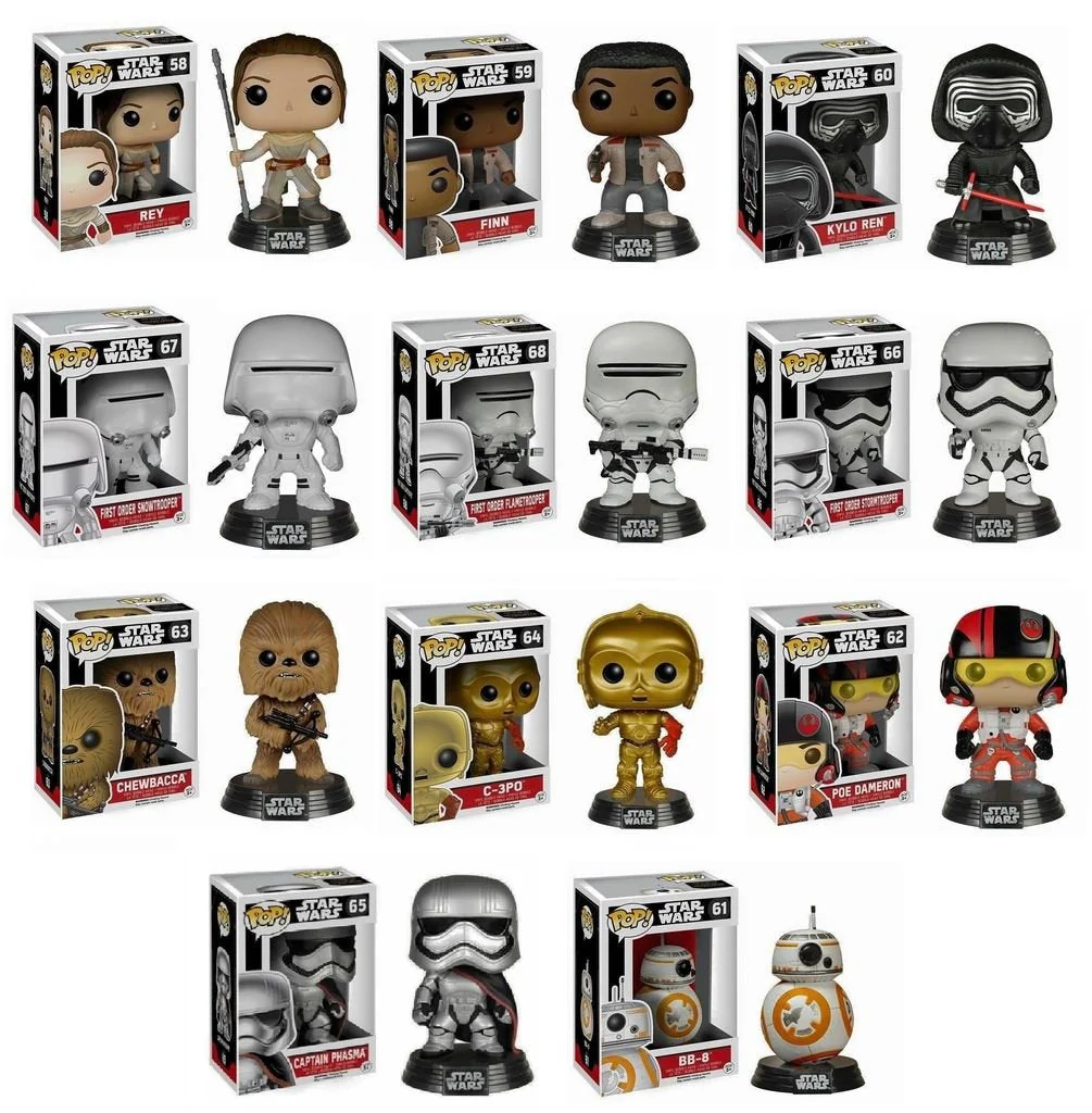 Funko POP! Star Wars Mystery Pack – 6 Random Stylized Vinyl Bobble
