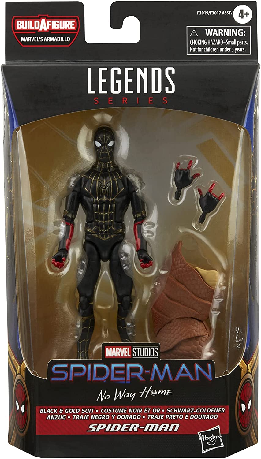 Spider-Man Marvel Legends Series Black & Gold Suit 6-inch Collectible Action Figure Toy - Image 2