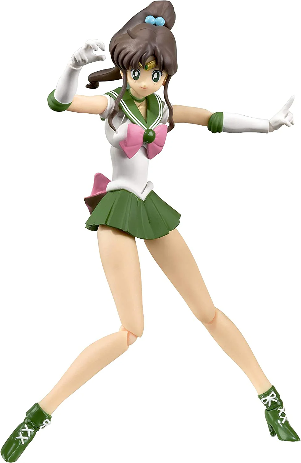 TAMASHII NATIONS Pretty Guardian Sailor Moon Sailor Jupiter Animation Color Edition Bandai S.H. Figuarts - Image 1