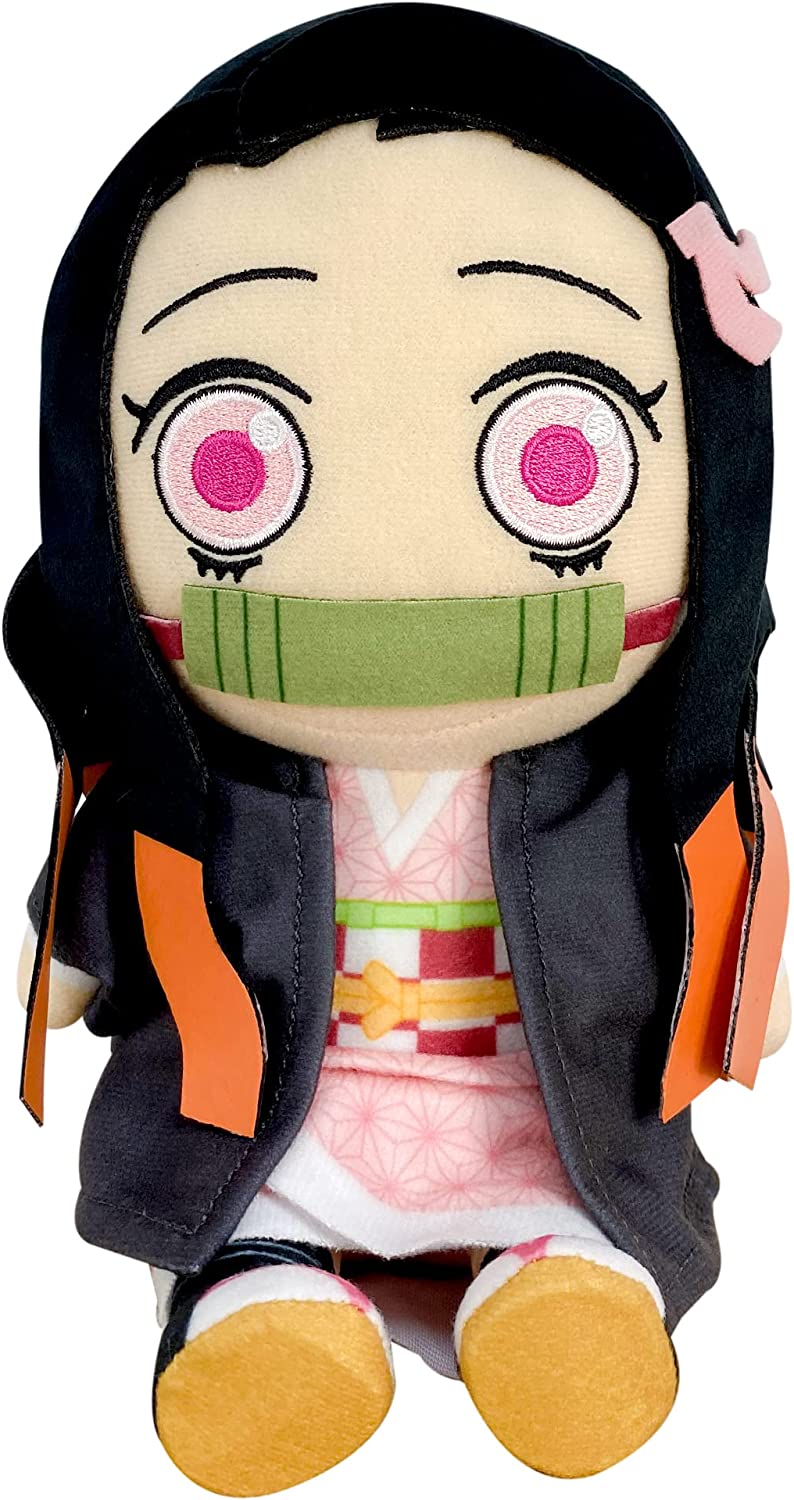 Demon Slayer Kimetsu no Yaiba Nezuko Kamado Sitting Plush 7" Great Eastern - Image 1