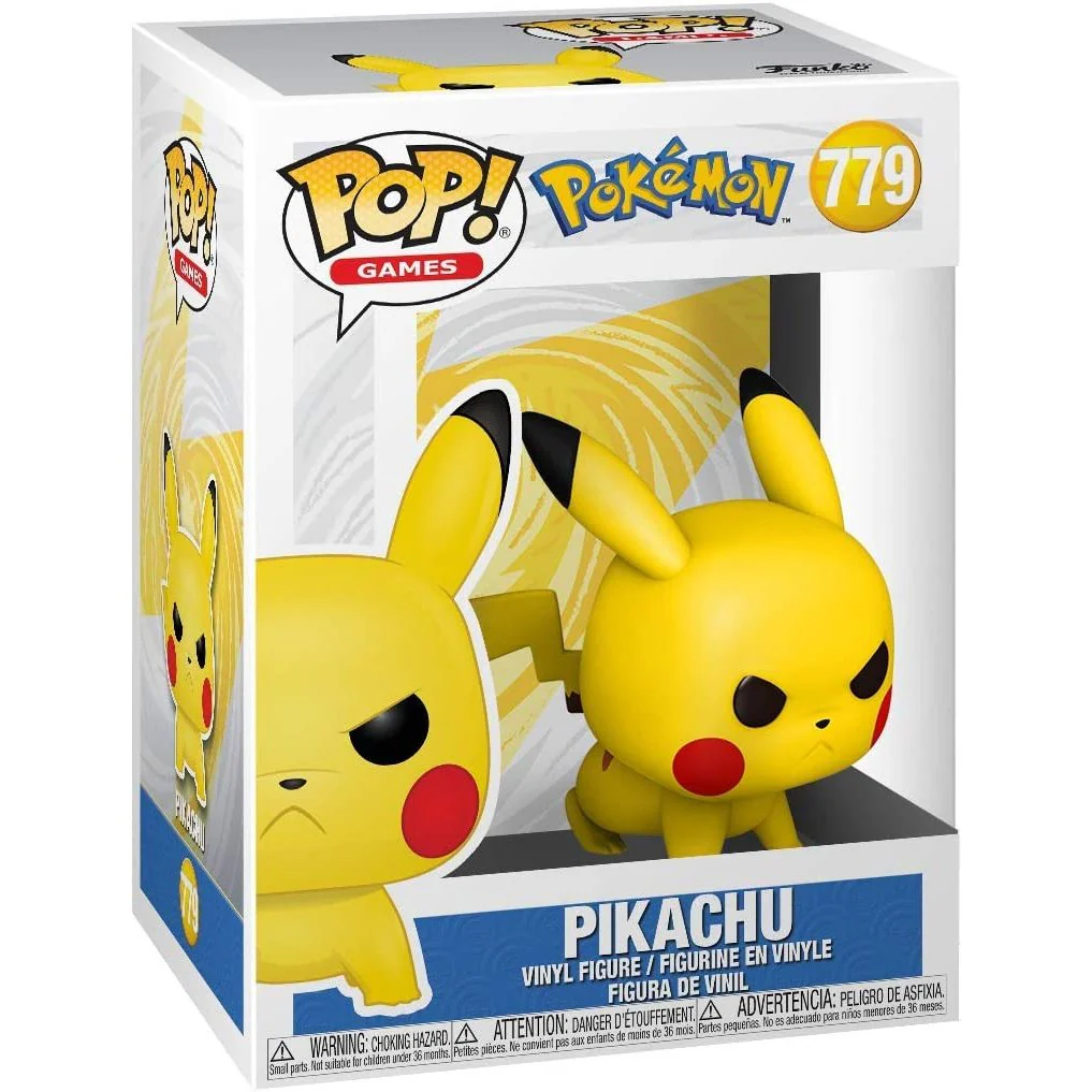 Funko Pop! Games: Pokemon - Pikachu (Attack Stance) Vinyl Figure - Image 2