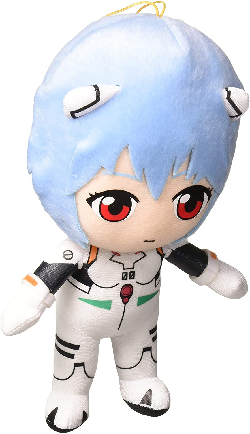 Neon Genesis Evangelion Rei Plugsuit Stuffed Plush 8" Great Eastern Entertainment - Image 1