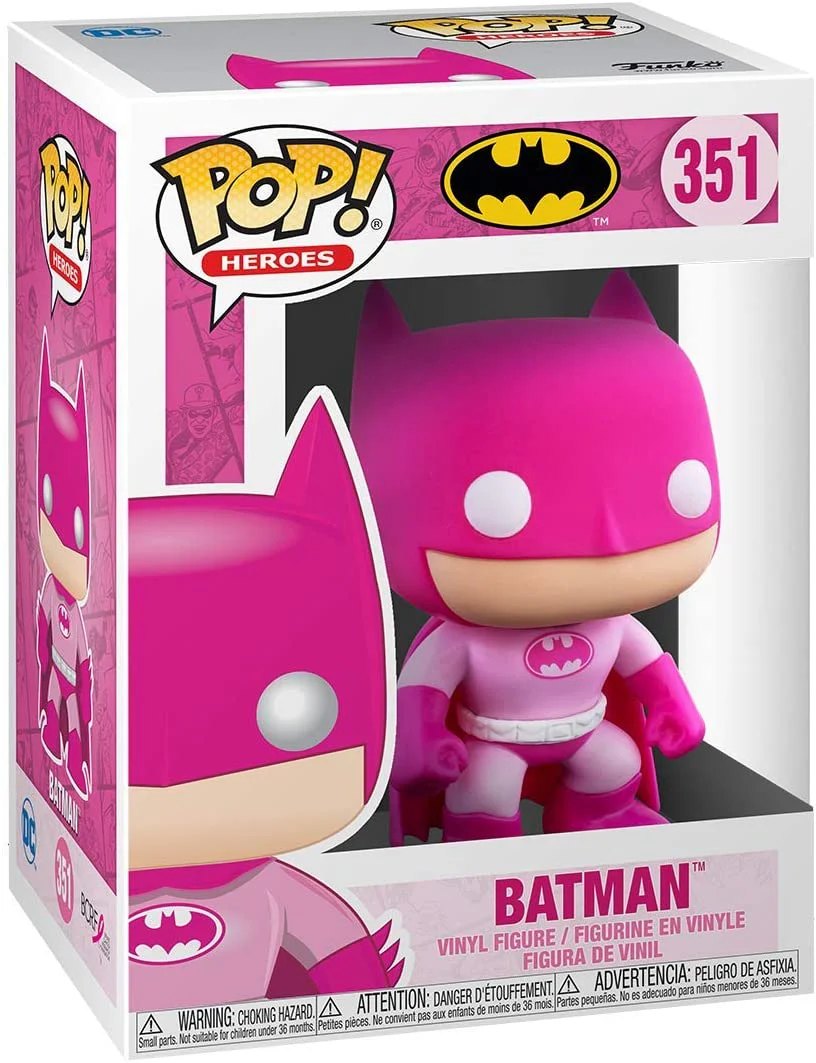 Funko Pop! DC Heroes: Breast Cancer Awareness - Batman Vinyl Figure - Image 2