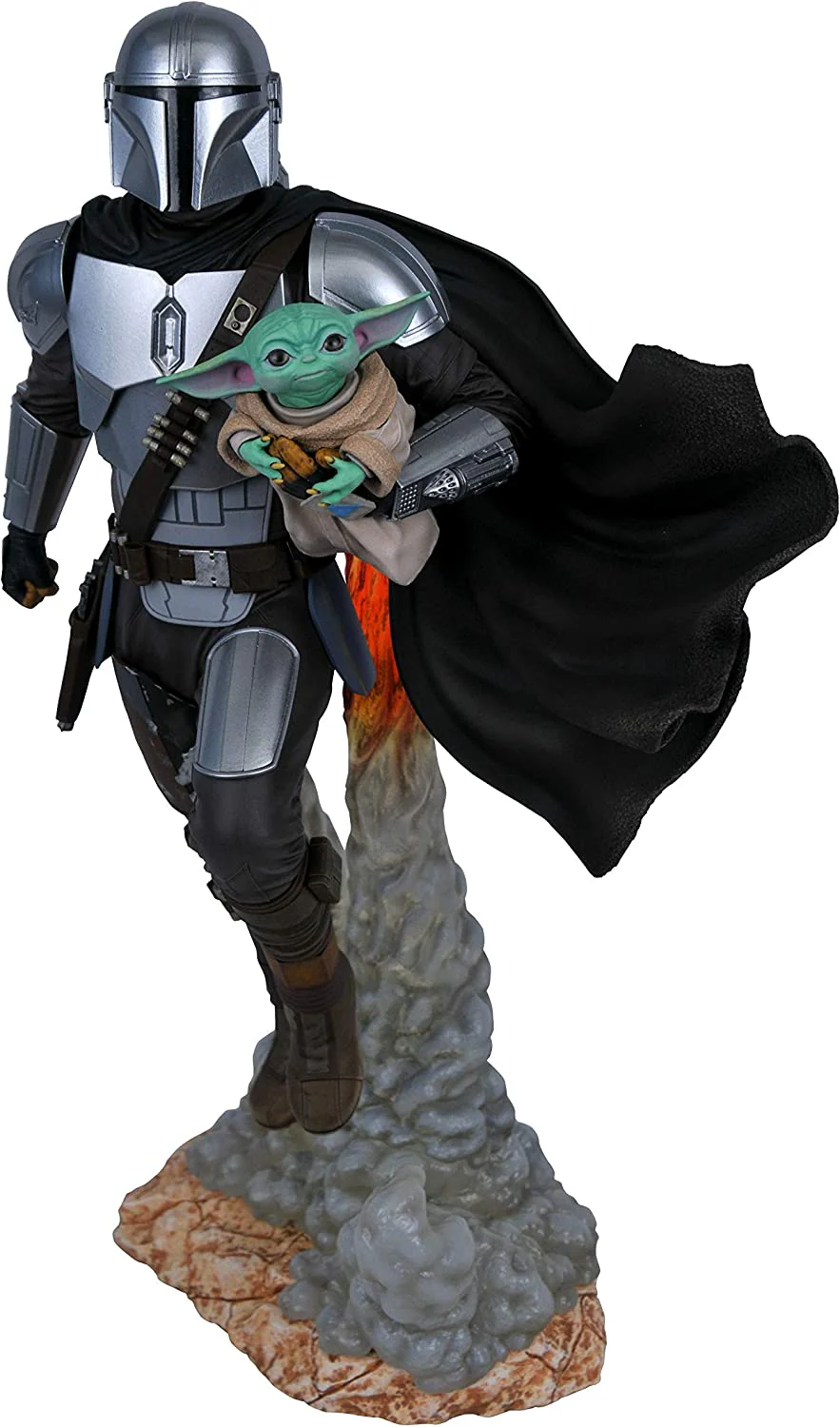 Diamond Select Toys Star Wars Milestones: The Mandalorian & Child 16" Statue - Image 2