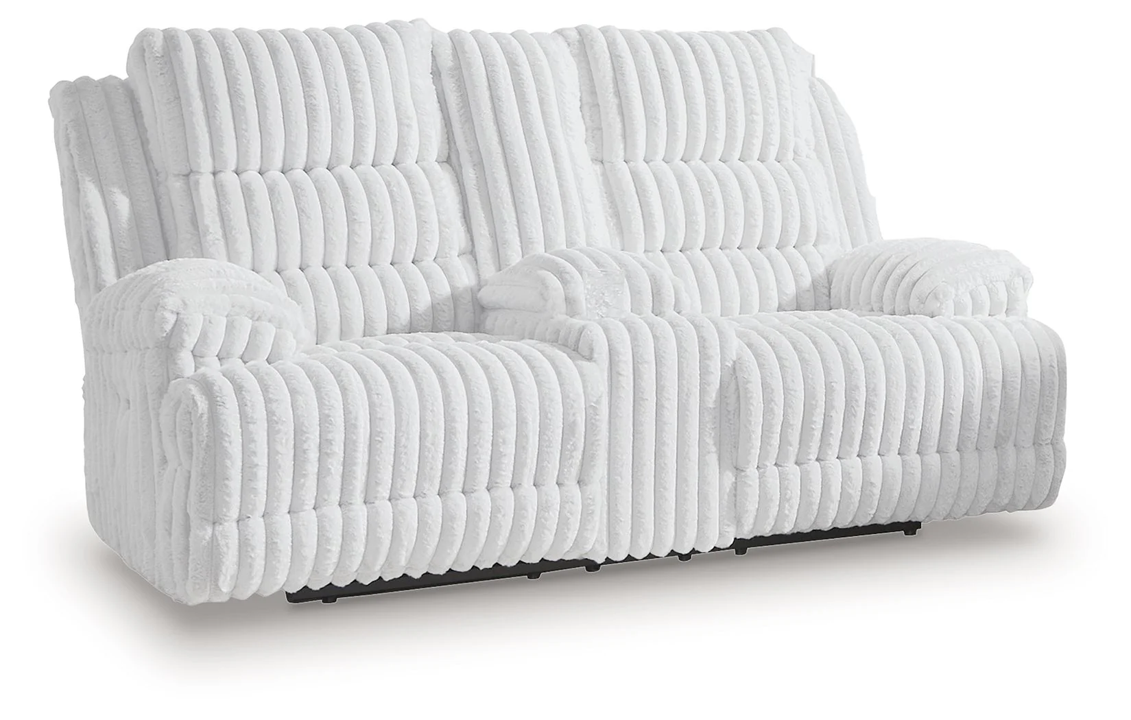 Rhines Falls – Double Reclining Power Loveseat With Console – Alloy