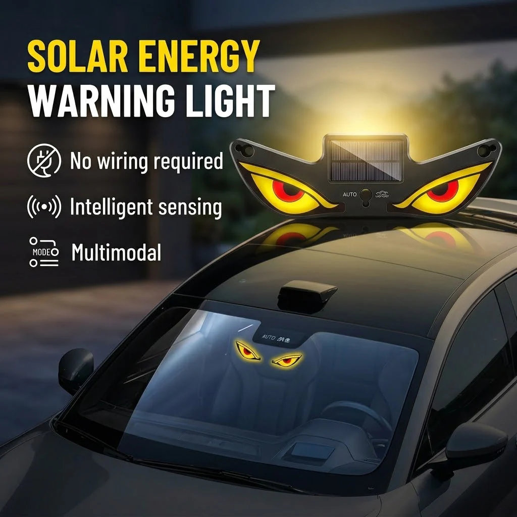 Predator Eye Solar LED Dynamic Car Warning Light - Image 3