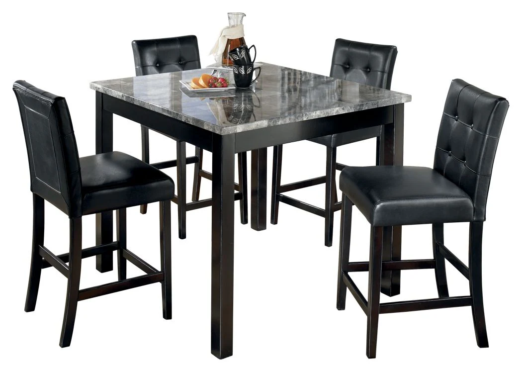 Maysville - Square Counter TBL Set (Set of 5) - Black - Image 1