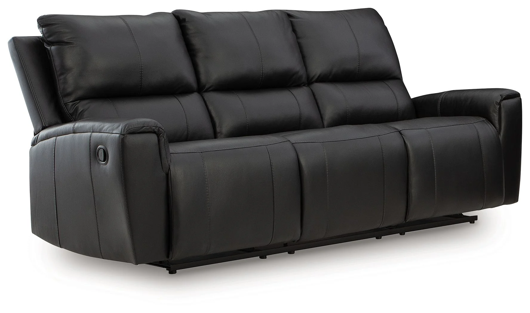 Glossmore - Reclining Sofa - Black - Image 1