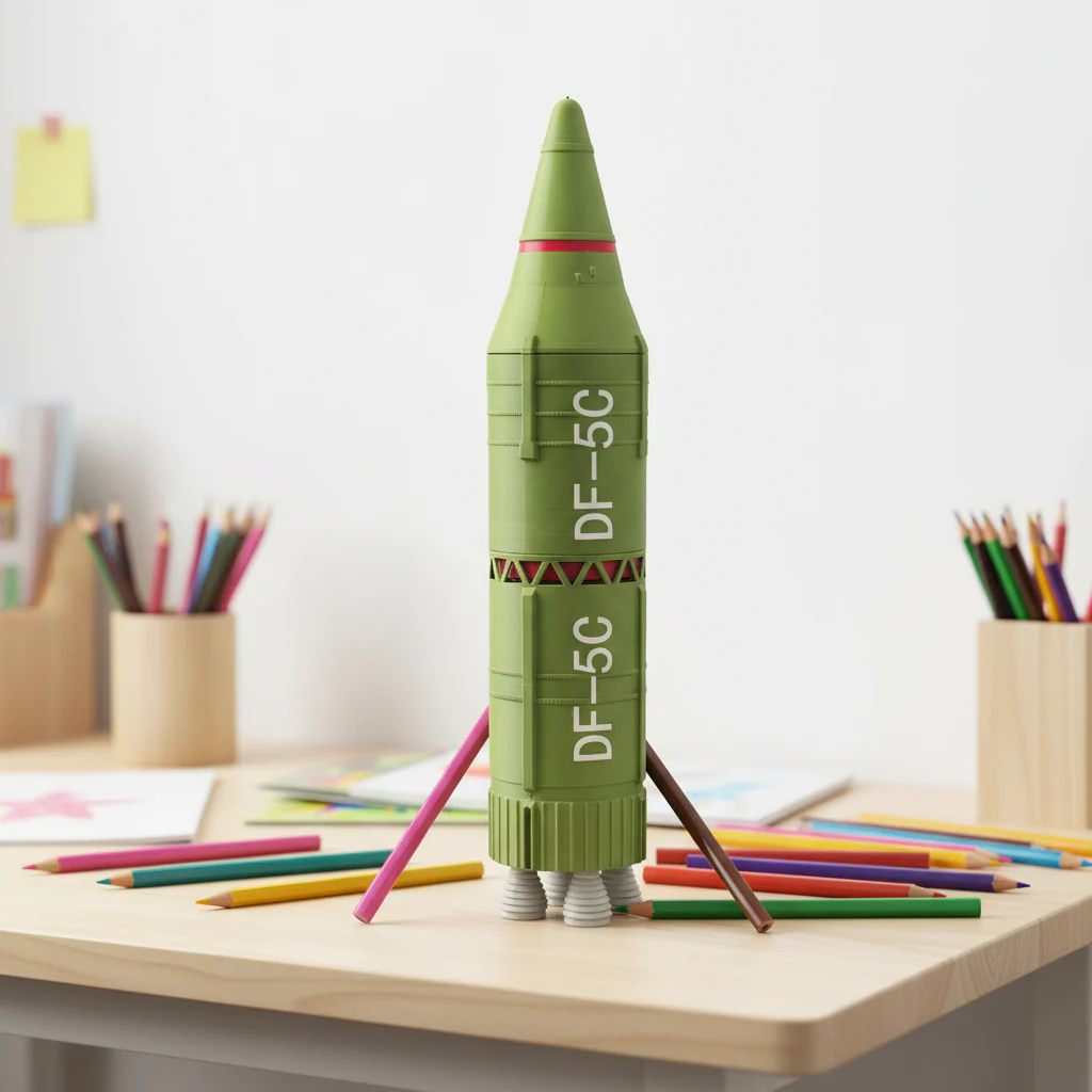 Rocket Missile Shaped Pen Holder - Image 2