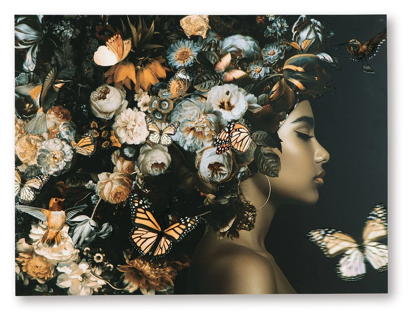 Valfer – Wall Art – Orange / Black / White