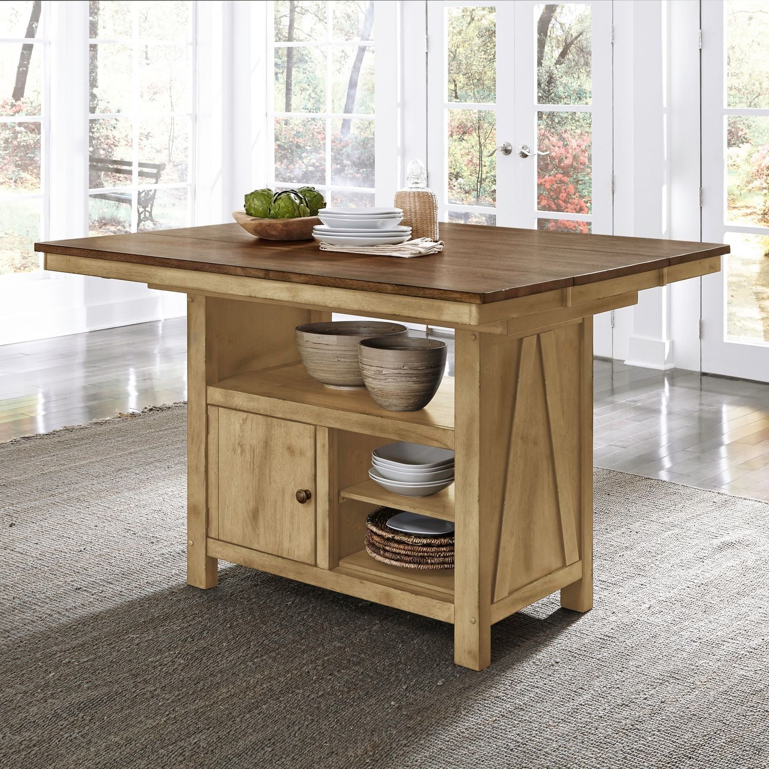 Lindsey Farm – Gathering Table Set – Natural & Brown