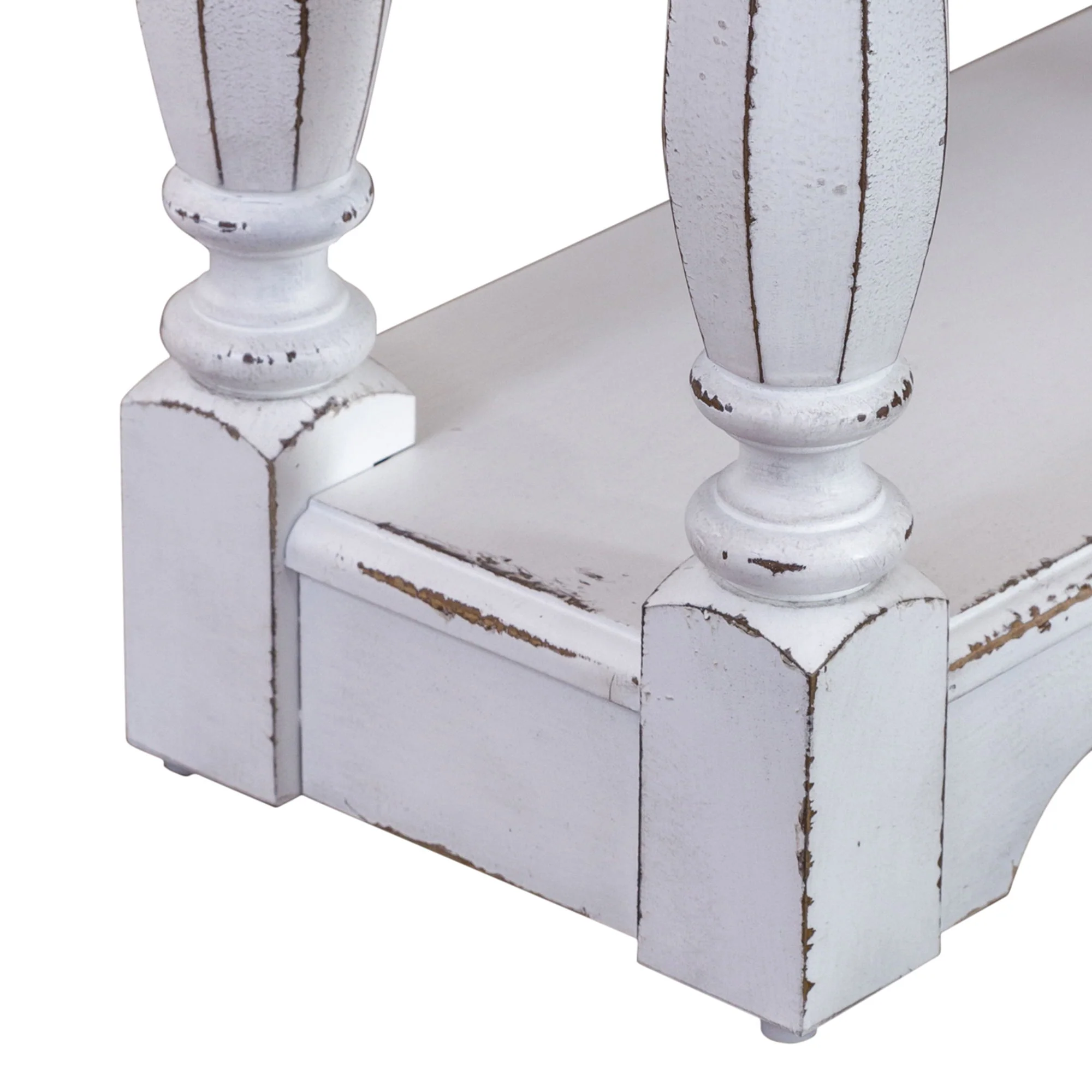 Magnolia Manor - 3 Drawer Hall Console Table - Antique White - Image 3