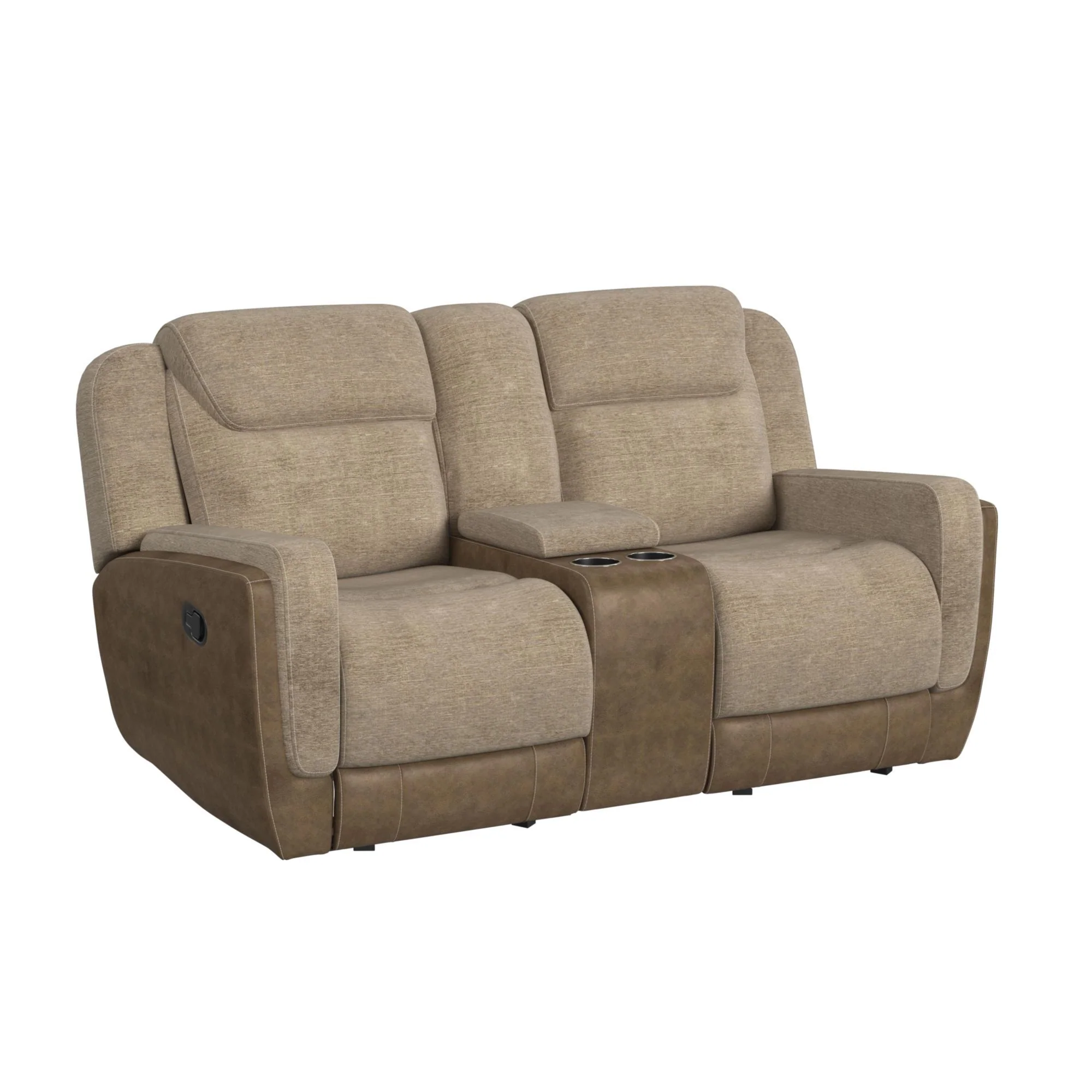 Hornet – Motion Glider Loveseat With Console