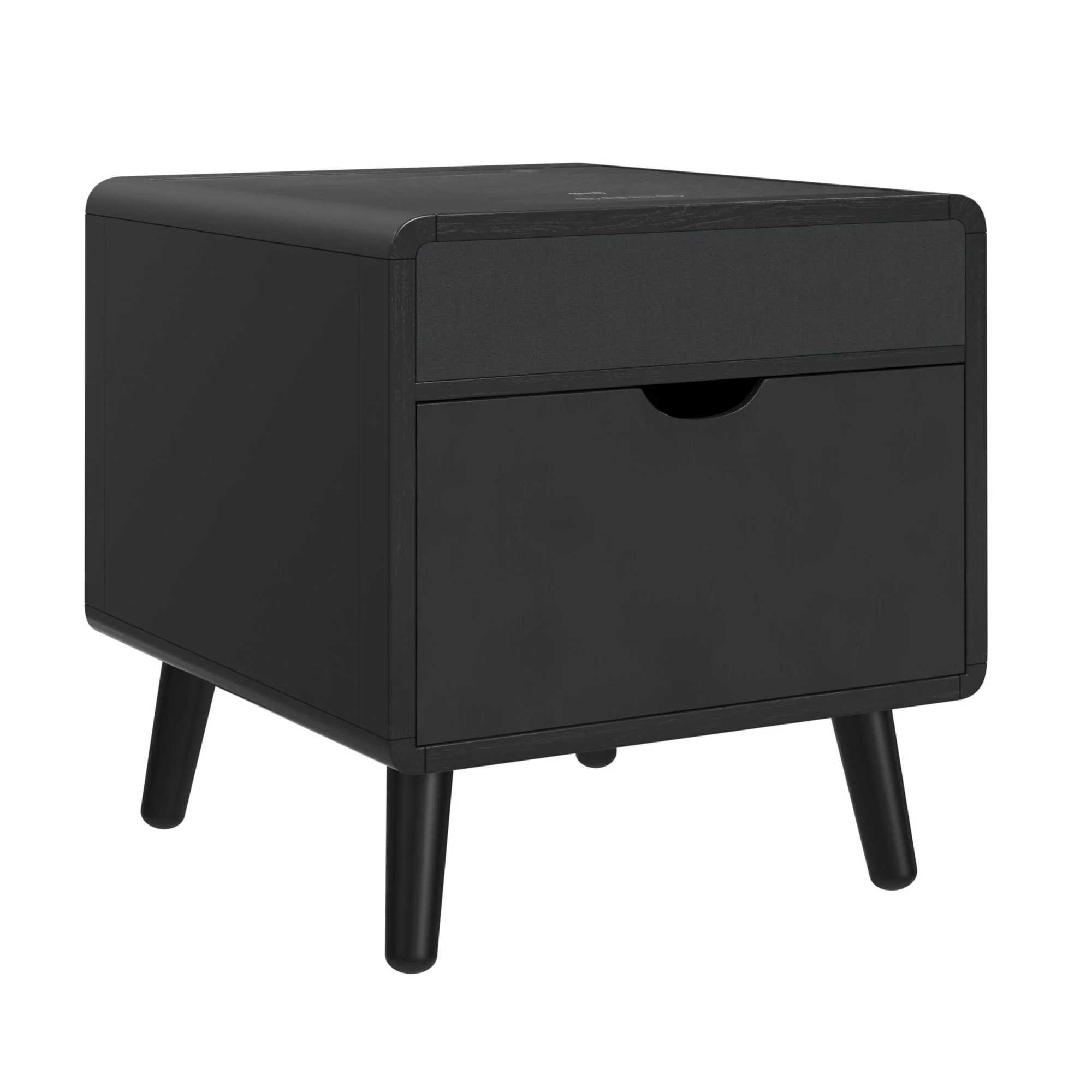 Halo – Square Smart End Table – Black