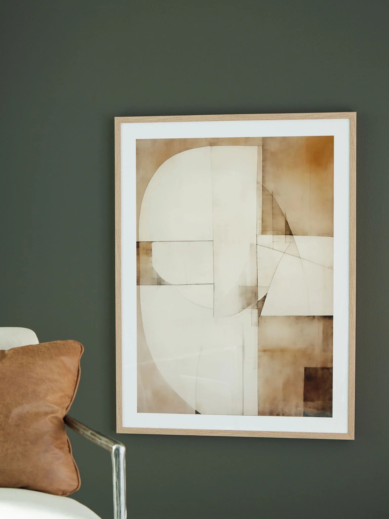 Corlain - Wall Art - Brown / Tan / White - Image 3