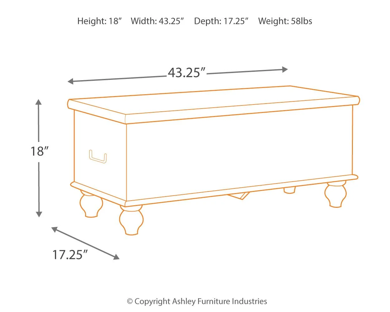 Fossil Ridge - Storage Bench - Beige - Image 2