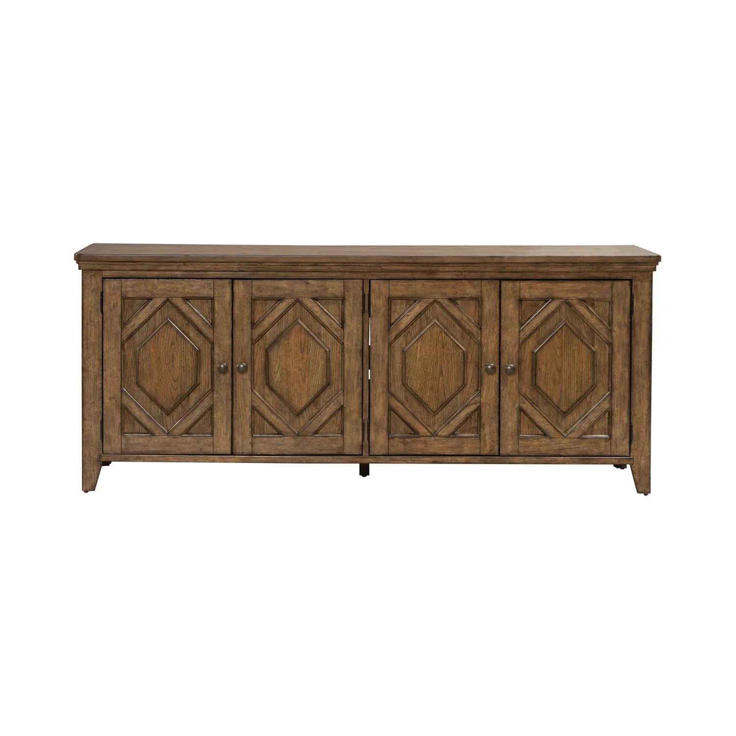 Carolina Park - 78" TV Console - Amber Brown - Image 2