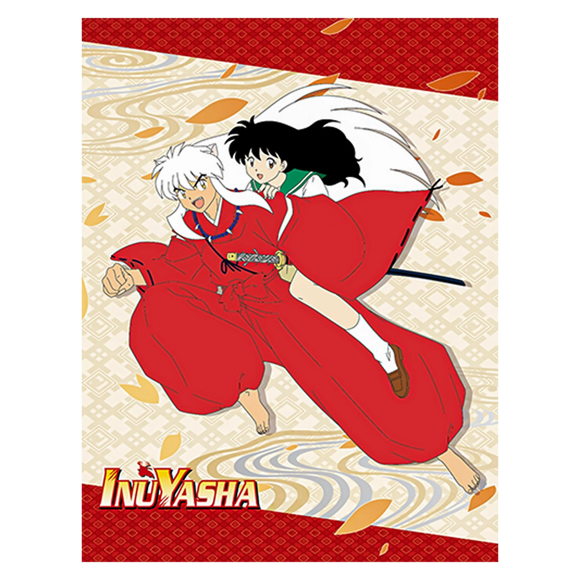Inuyasha - Kagome & Inuyasha Sublimation Throw Blanket 46in By 60in Great Eastern Entertainment - Image 1