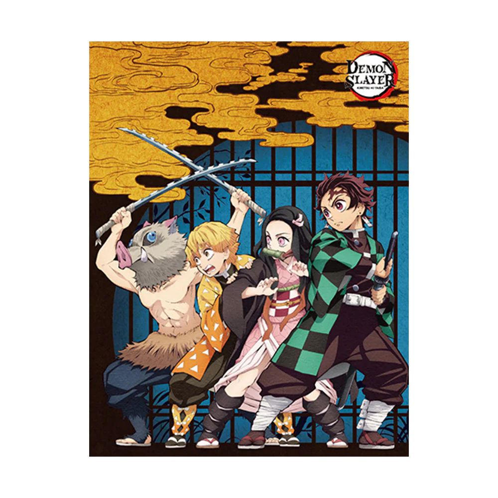 Demon Slayer - Key Art Sublimation Throw Blanket Great Eastern Entertainment - Image 1
