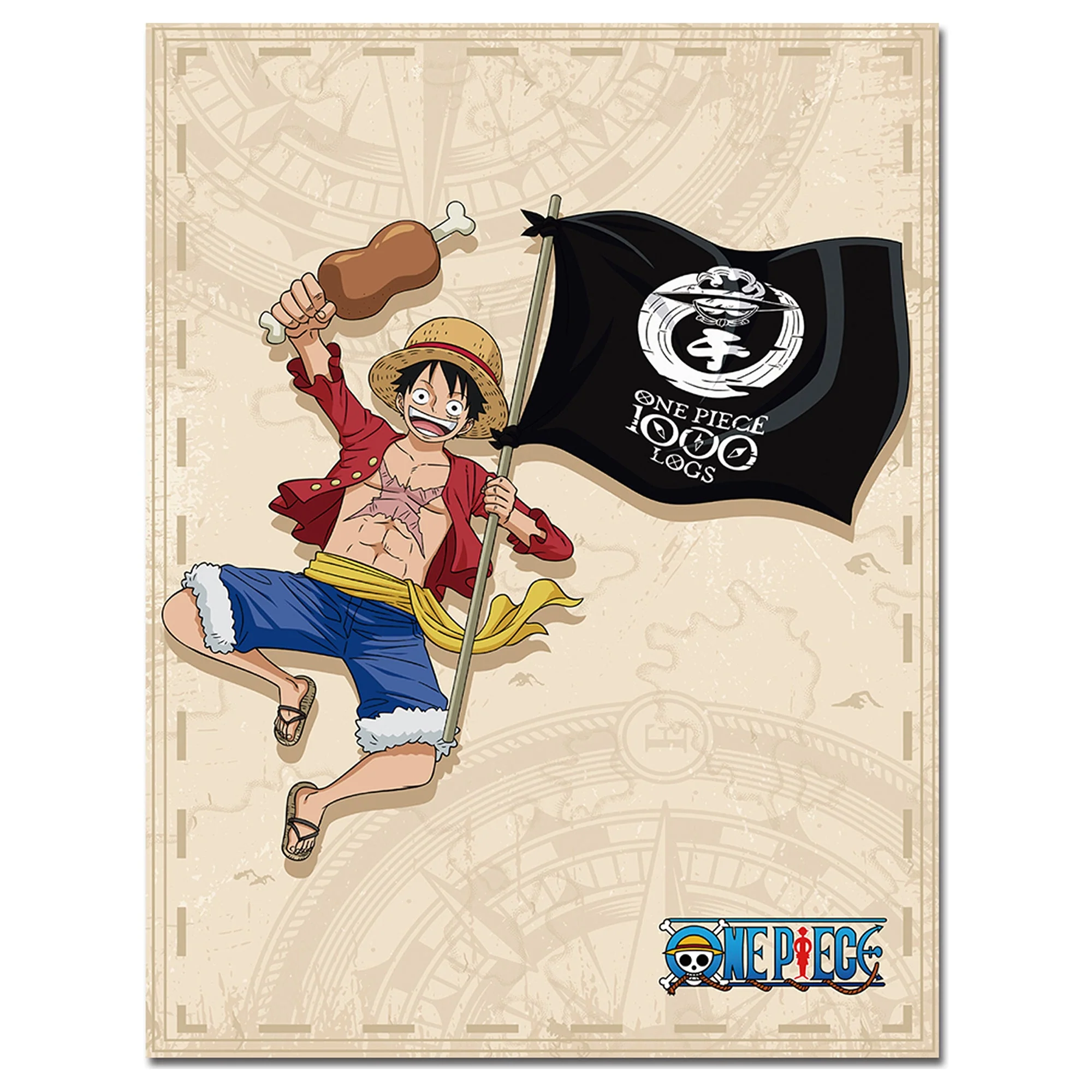 One Piece 1000th Episode Celebration Luffy Version A Throw Blanket Great Eastern - Image 1