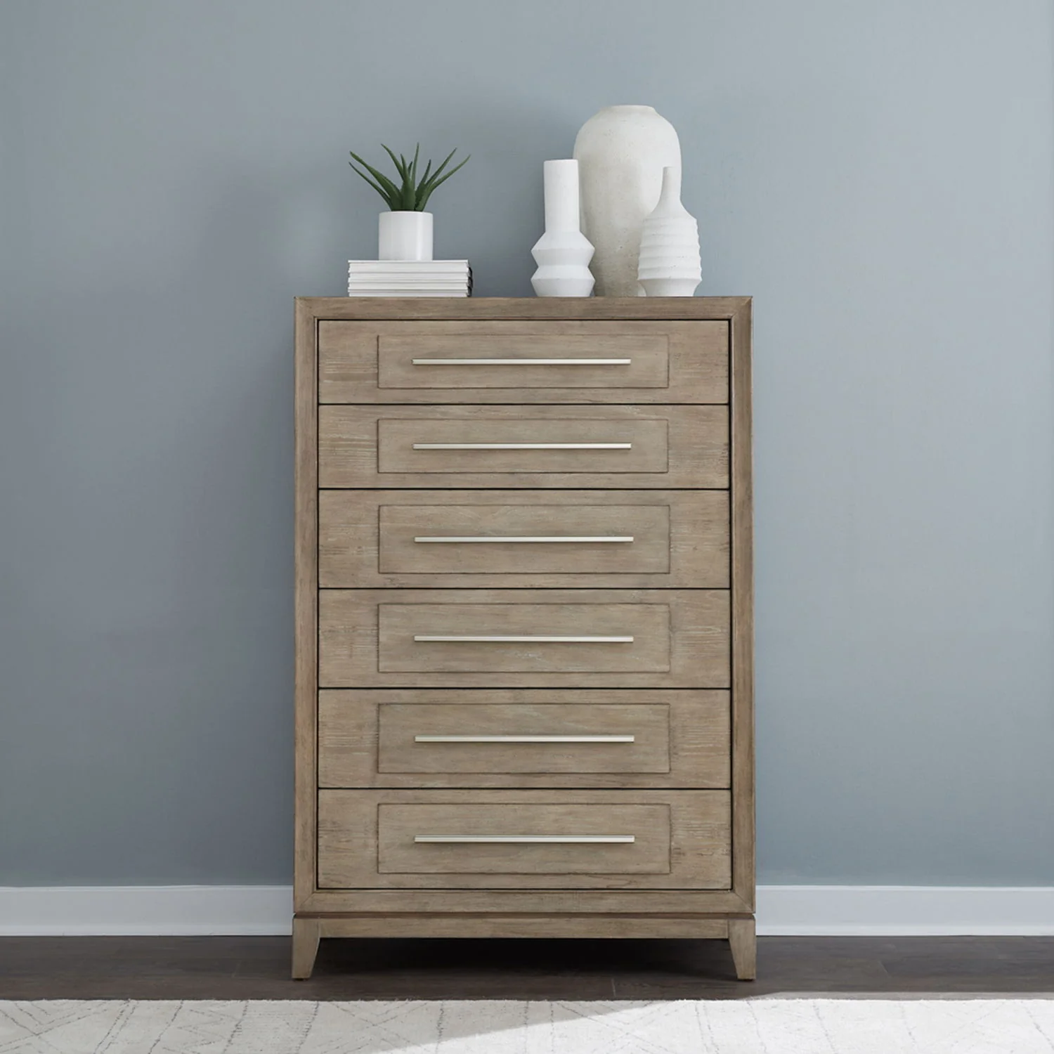 Brentwood - 6 Drawer Chest - Sandstone - Image 1