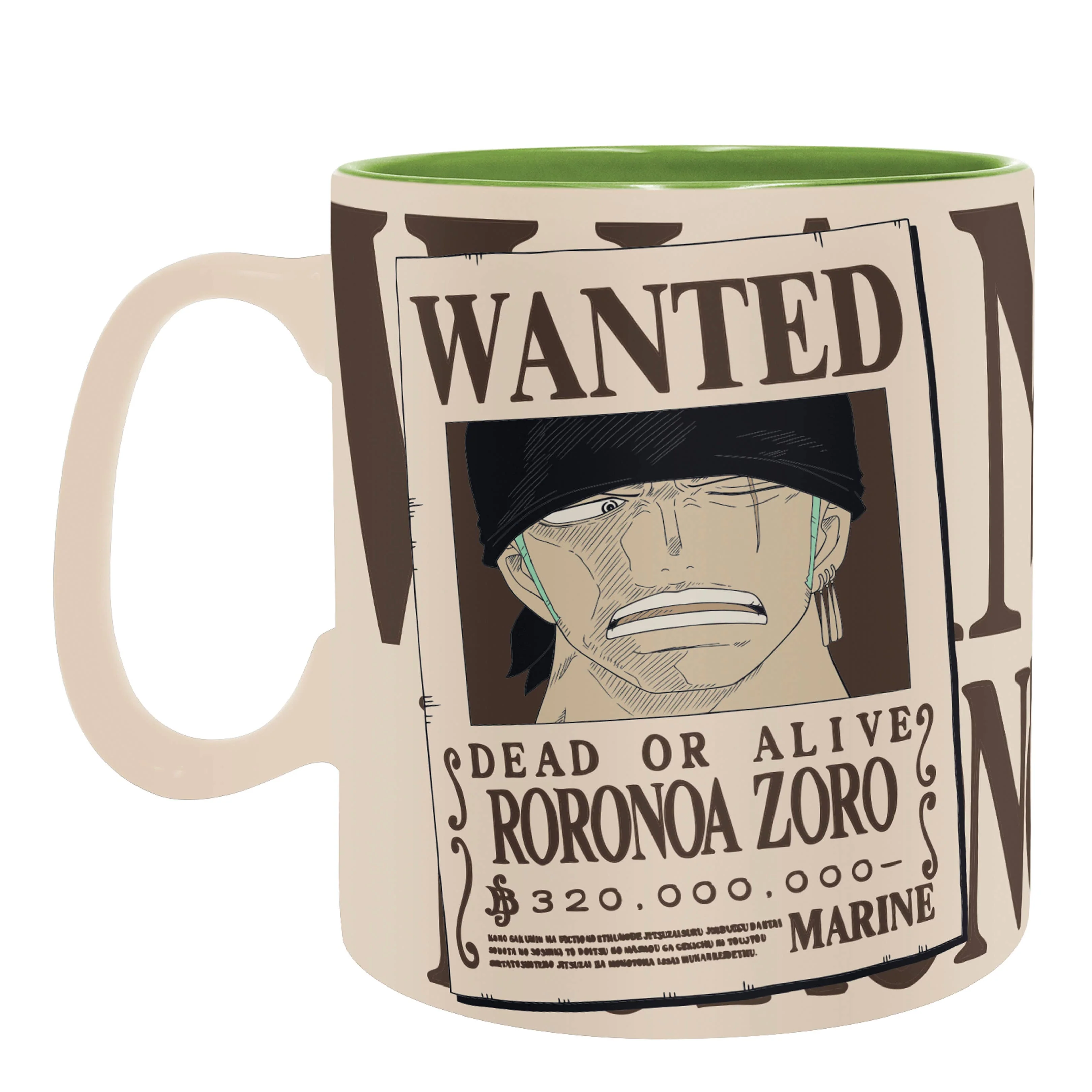 One Piece Zoro Ceramic Mug 16Oz & Coaster Gift Set - Image 2