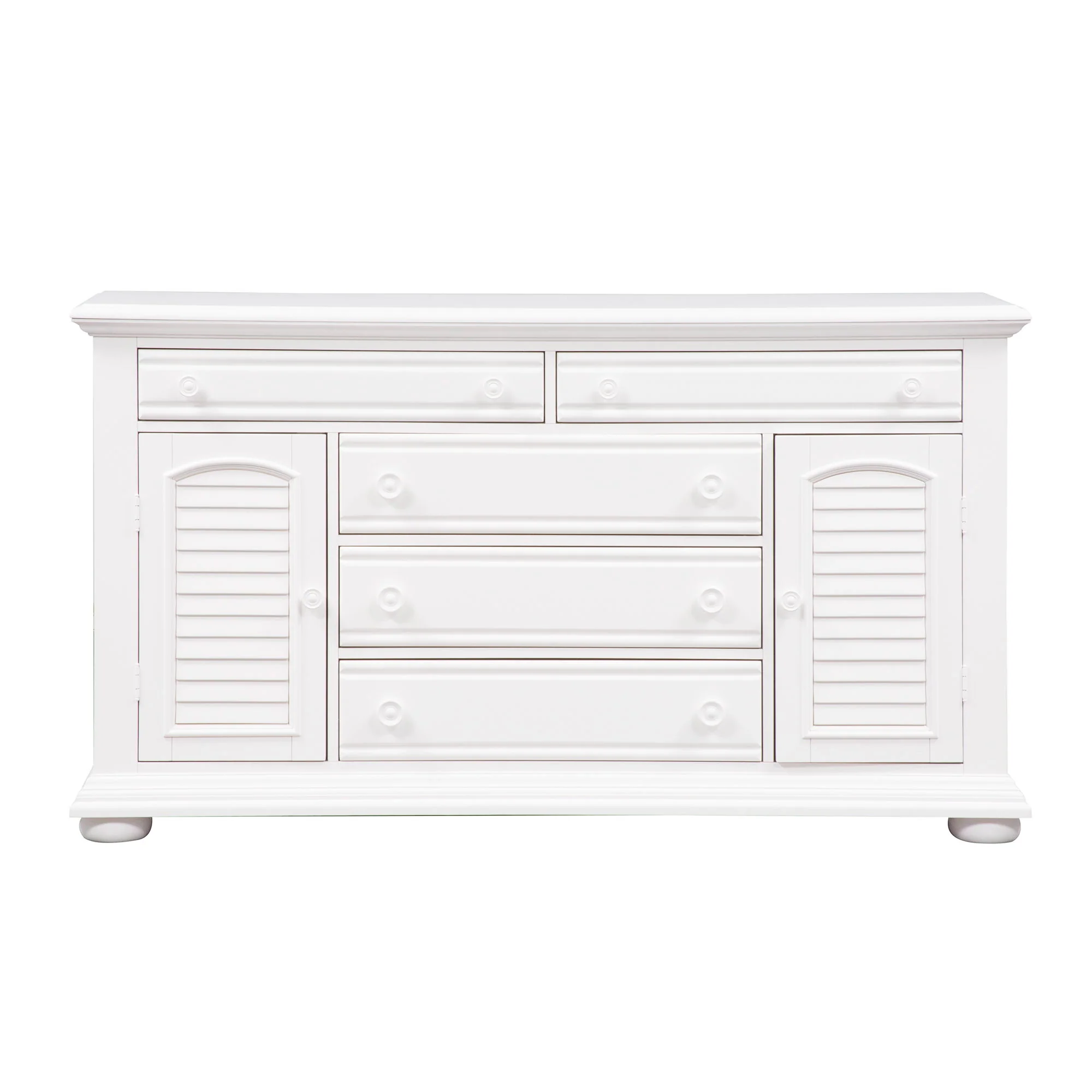 Summer House - 2 Door 5 Drawer Dresser - Oyster White - Image 1