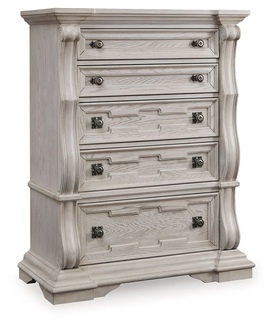 Bruchandi - Five Drawer Chest - Antique White - Image 1