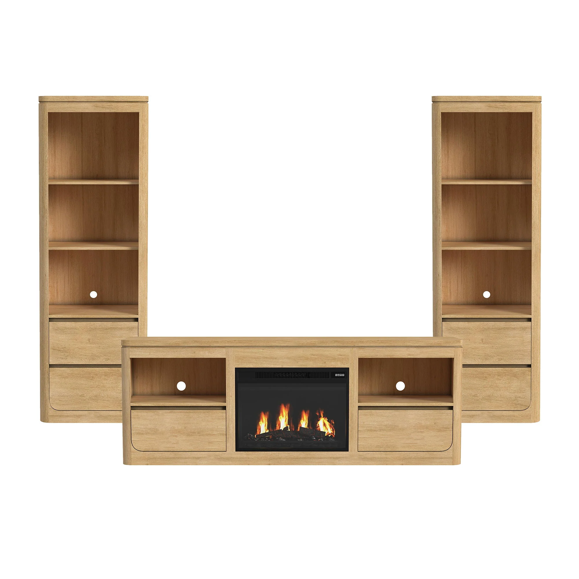 Rosalie – 4 Piece Entertainment Unit With 71″ TV Console