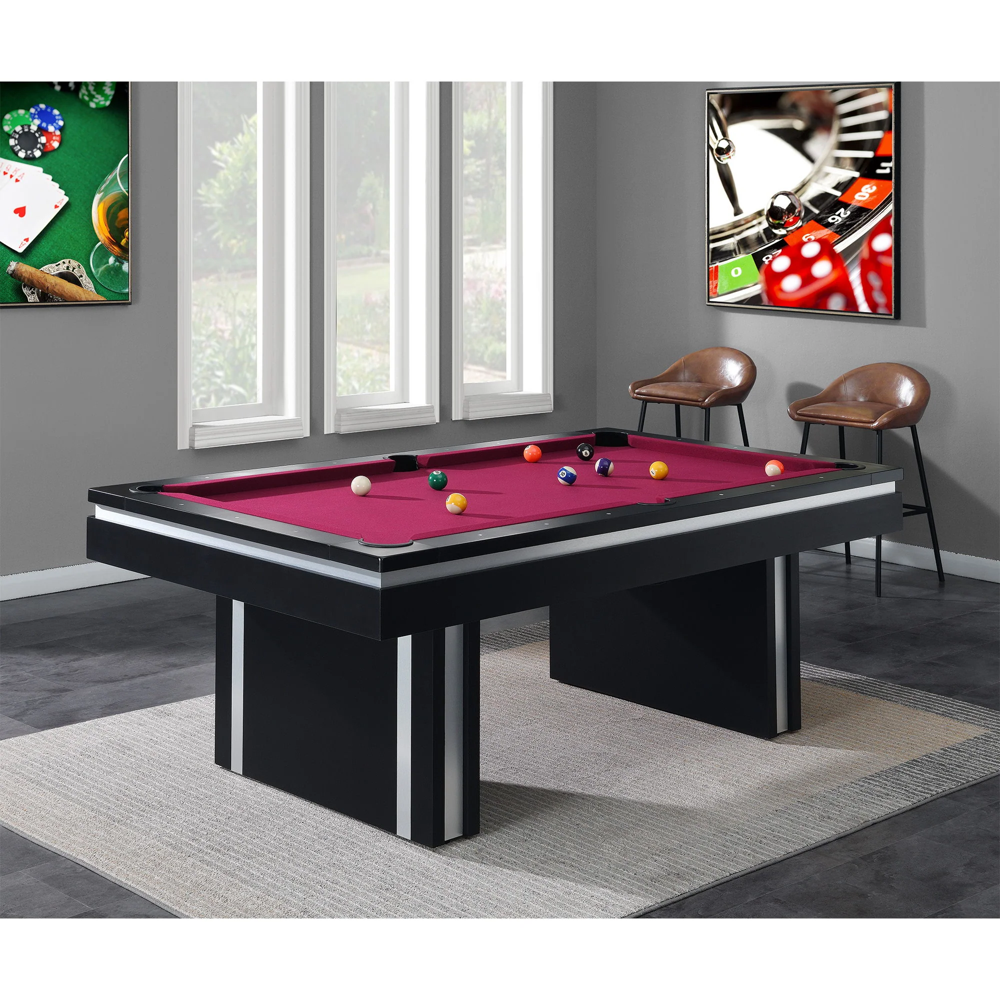 Ajax - Billard Table Ssg-102505 - Black - Image 2