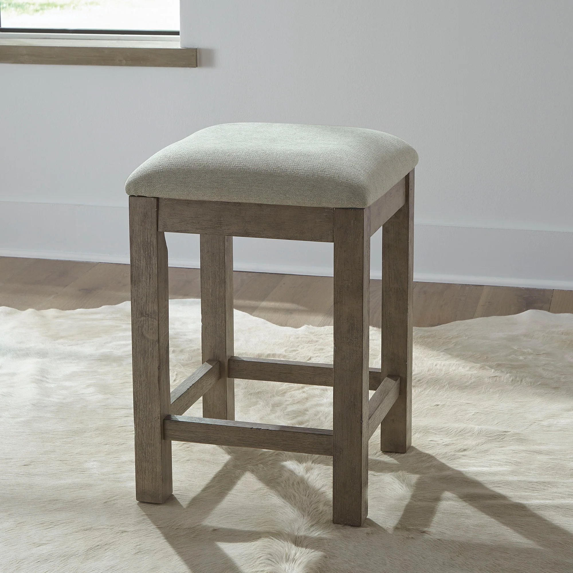 Bartlett Field – Upholstered Console Stool – Dusty Taupe