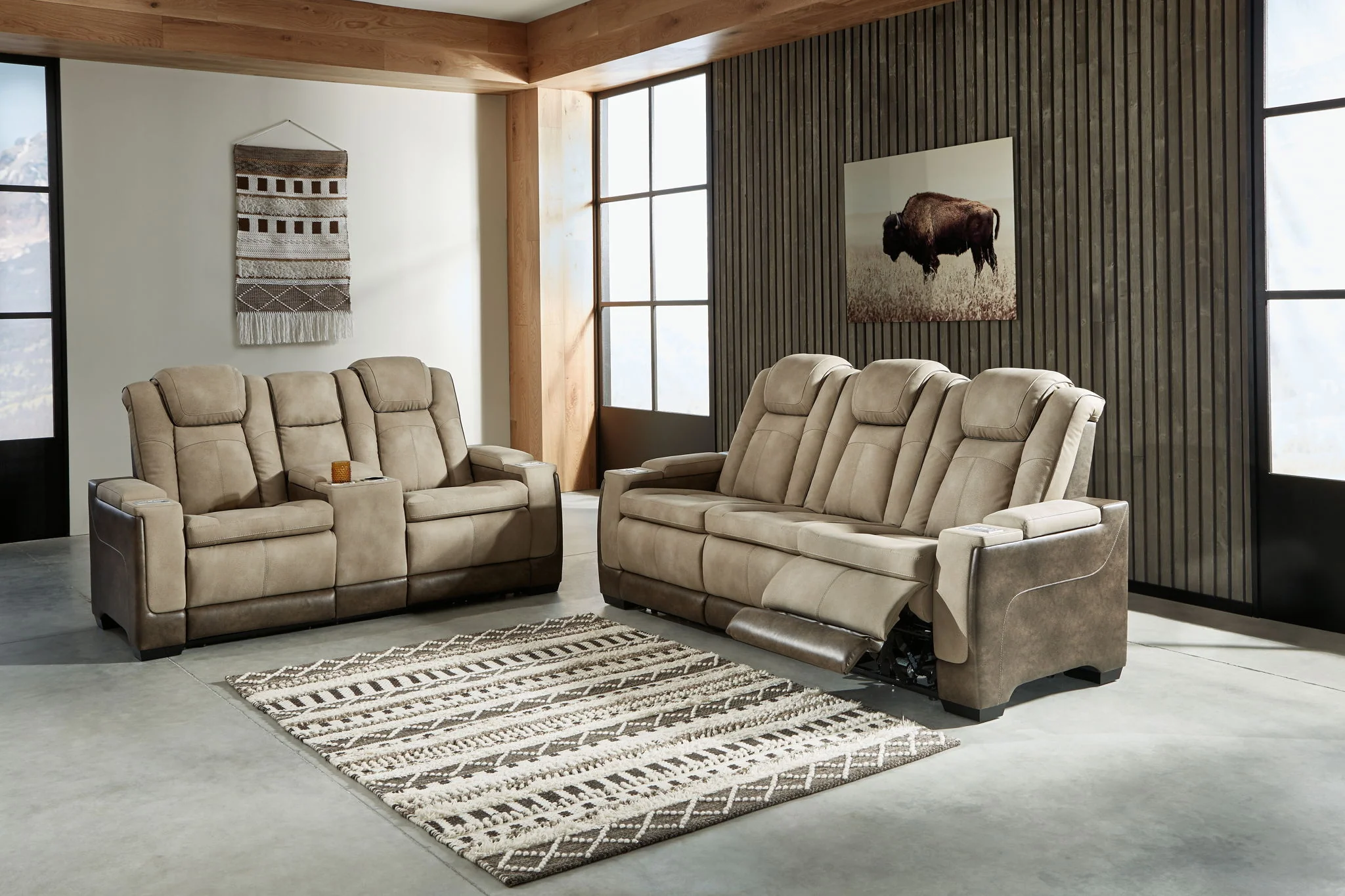 Next-Gen Durapella - Power Reclining Living Room Set - Image 1