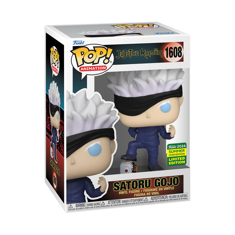 Funko Pop! Animation: Jujutsu Kaisen - Satoru Gojo With Defeated Jogo #1608 2024 Summer Convention - Image 2