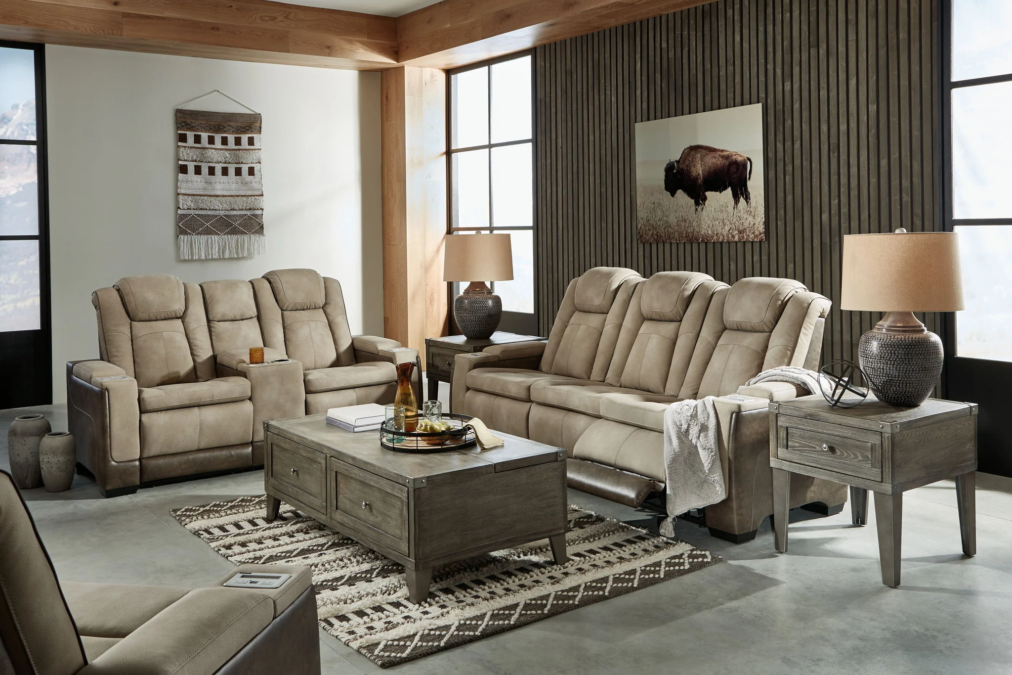 Next-Gen Durapella - Power Reclining Living Room Set - Image 3