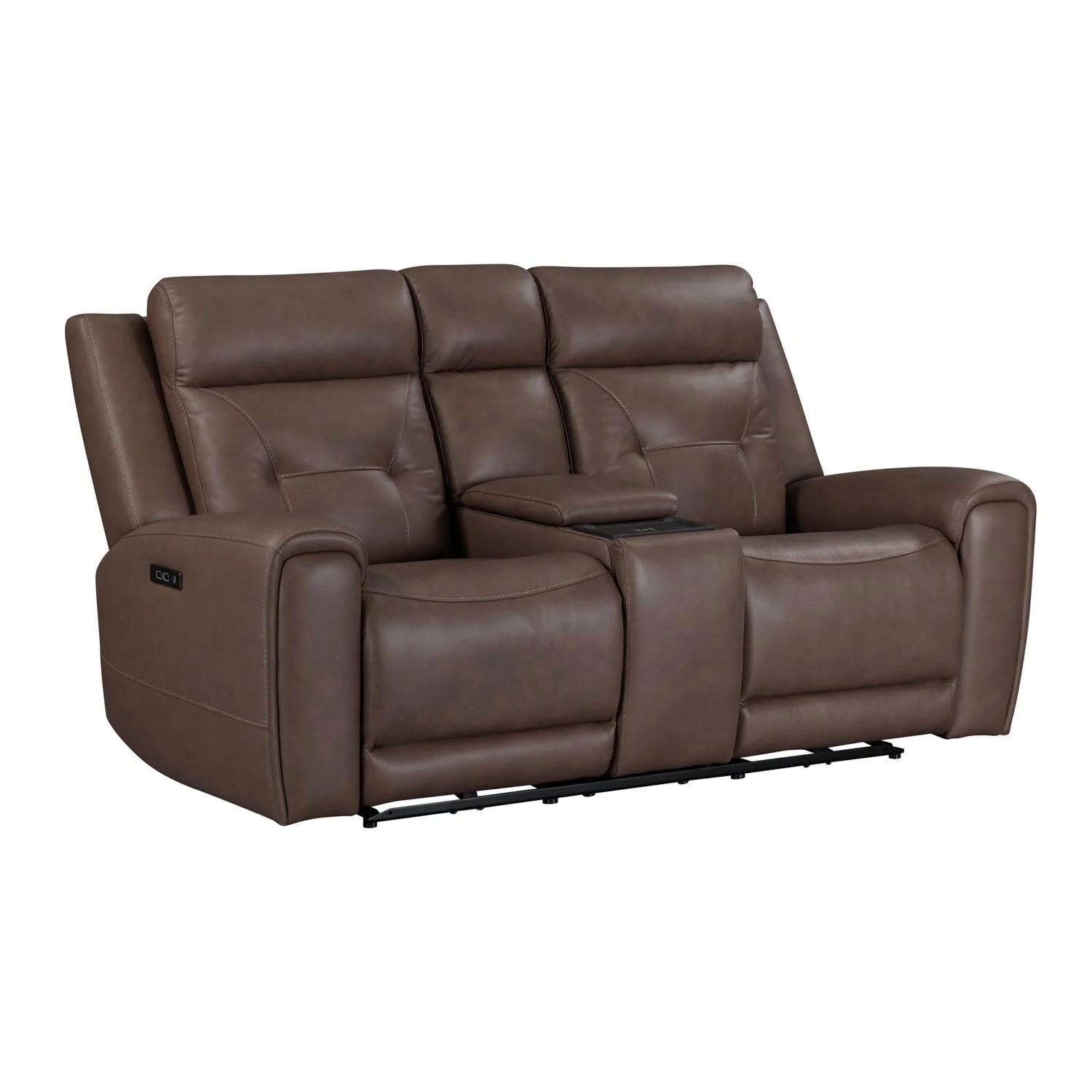 Beckham - Loveseat With Console P2 & ZG - Aline Saddle - Image 1