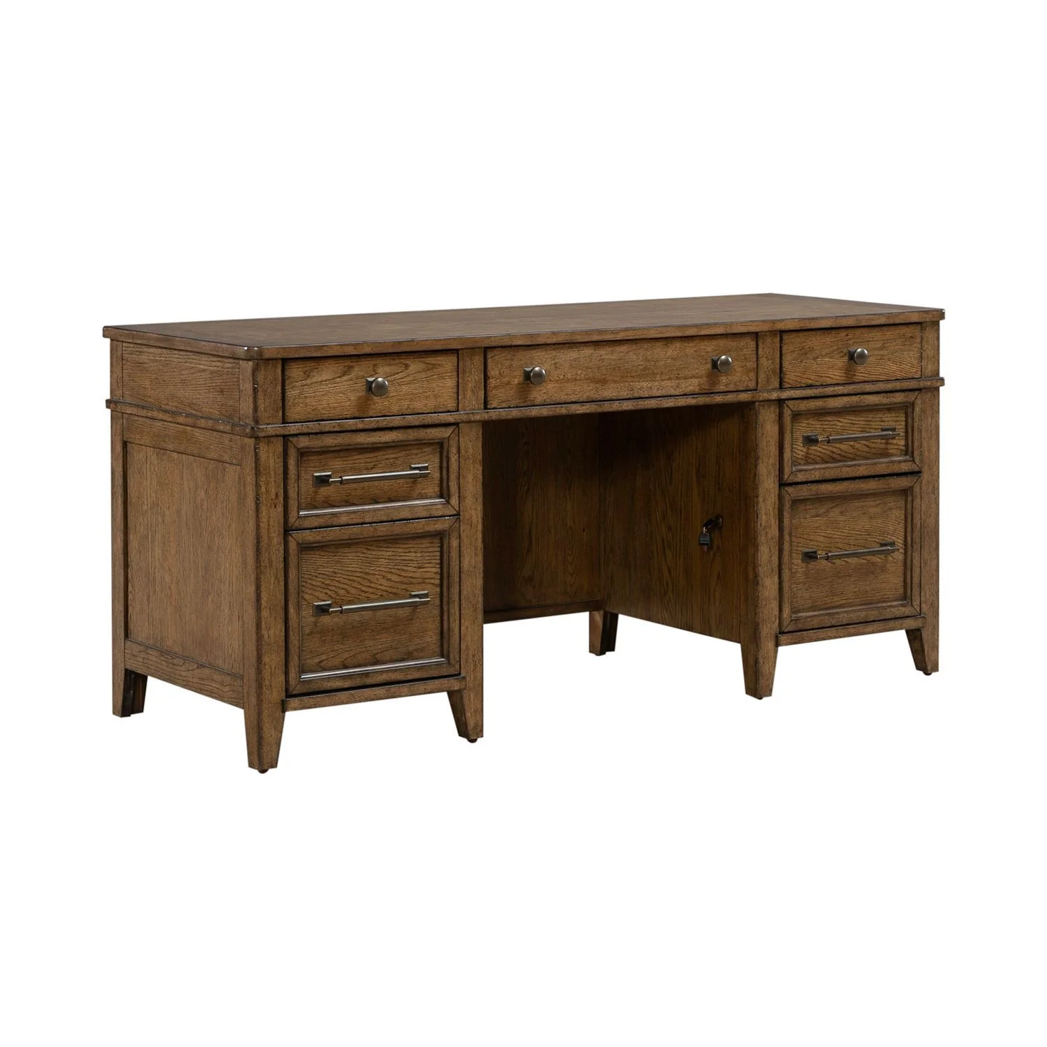 Carolina Park - Jr Executive Credenza - Amber Brown - Image 2