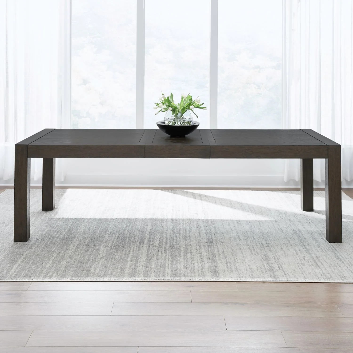 Cascade Falls - Rectangular Leg Table - Satin Espresso - Image 1