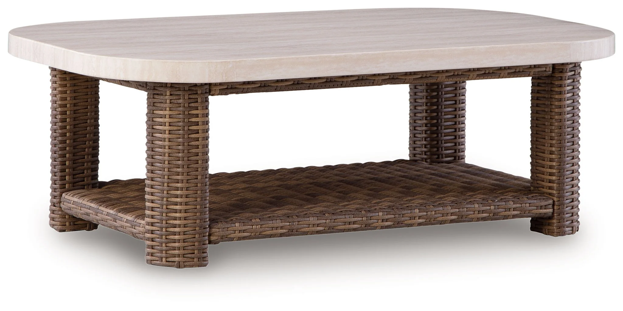Dolan Creek - Rectangular Cocktail Table - Beige / Brown - Image 1
