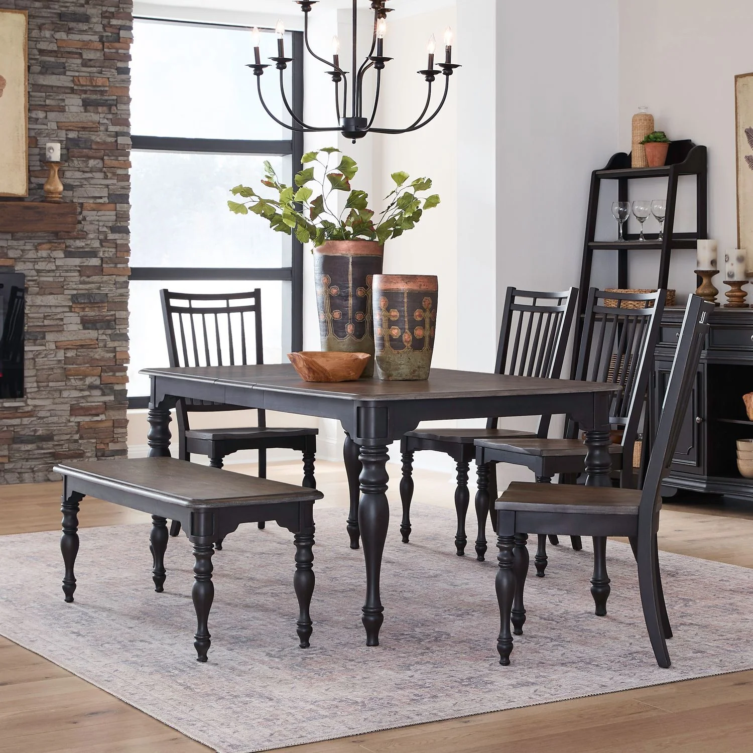 Magnolia Manor - Leg Table Set - Image 3