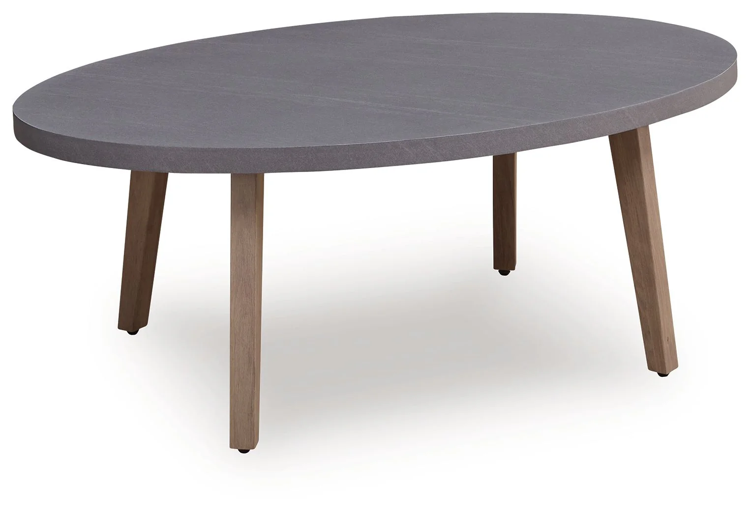 Harmony Headlands - Oval Cocktail Table - Natural / Gray - Image 1