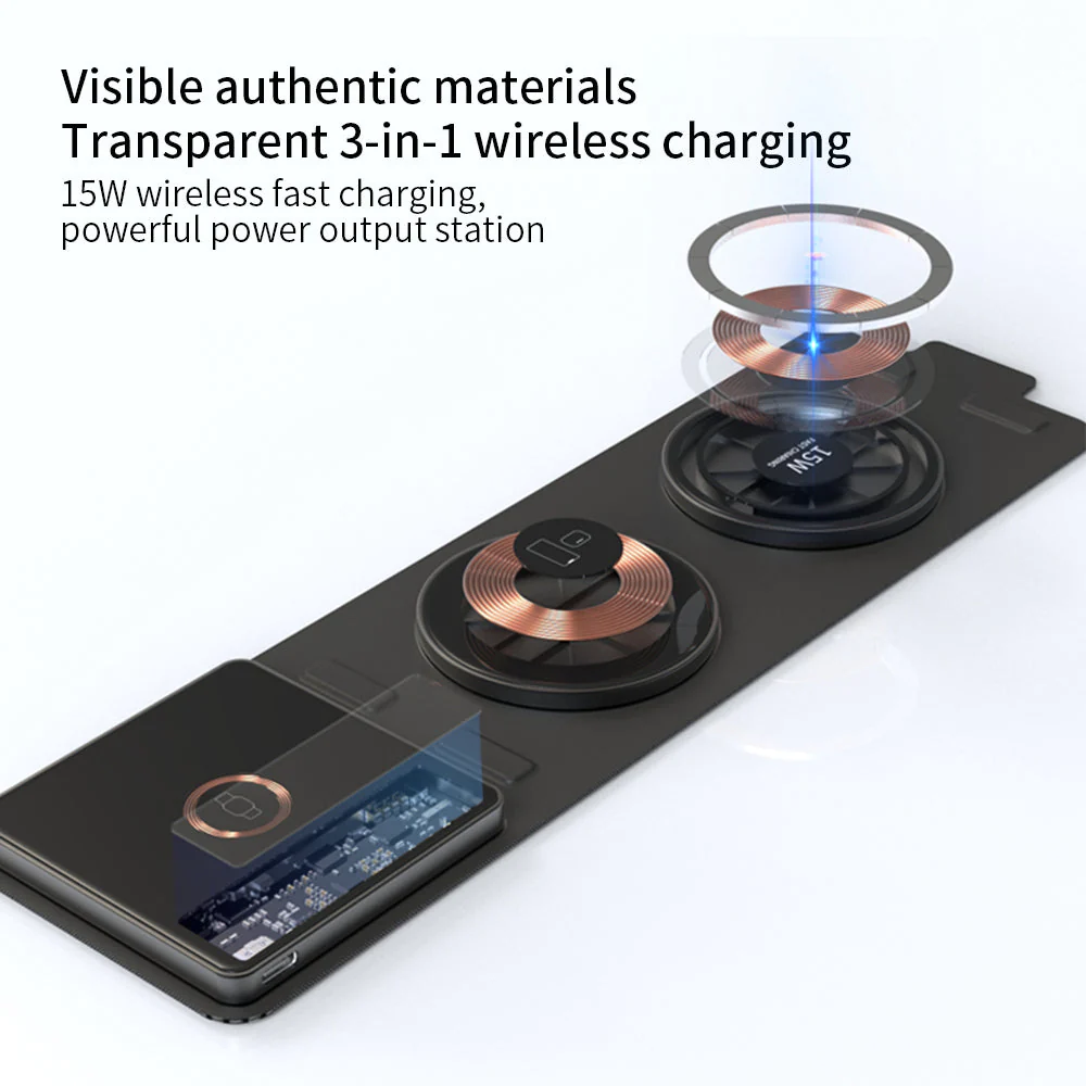 Magnetic Foldable Invisible Power Wireless Charger - Image 3