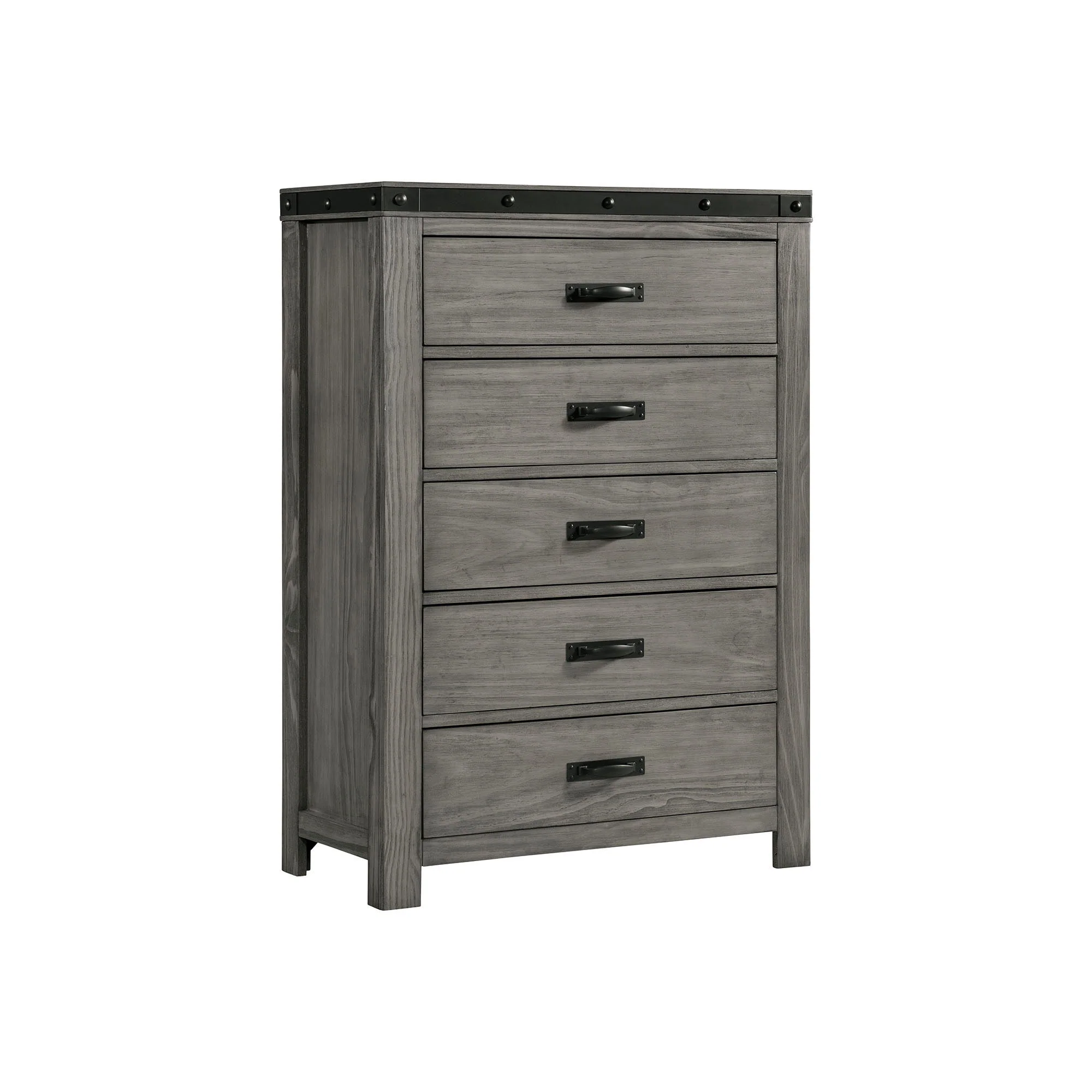 Wade – 5-Drawer Chest – Black Finish