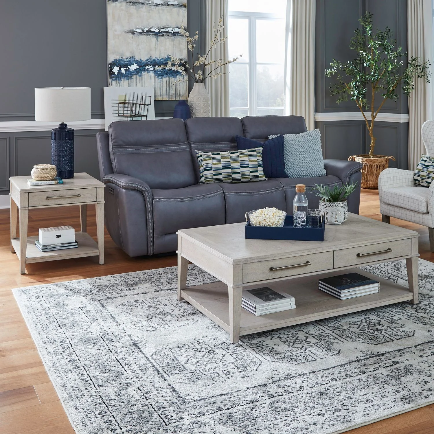 New Haven - 3 Piece Table Set - Sanctuary White - Image 1