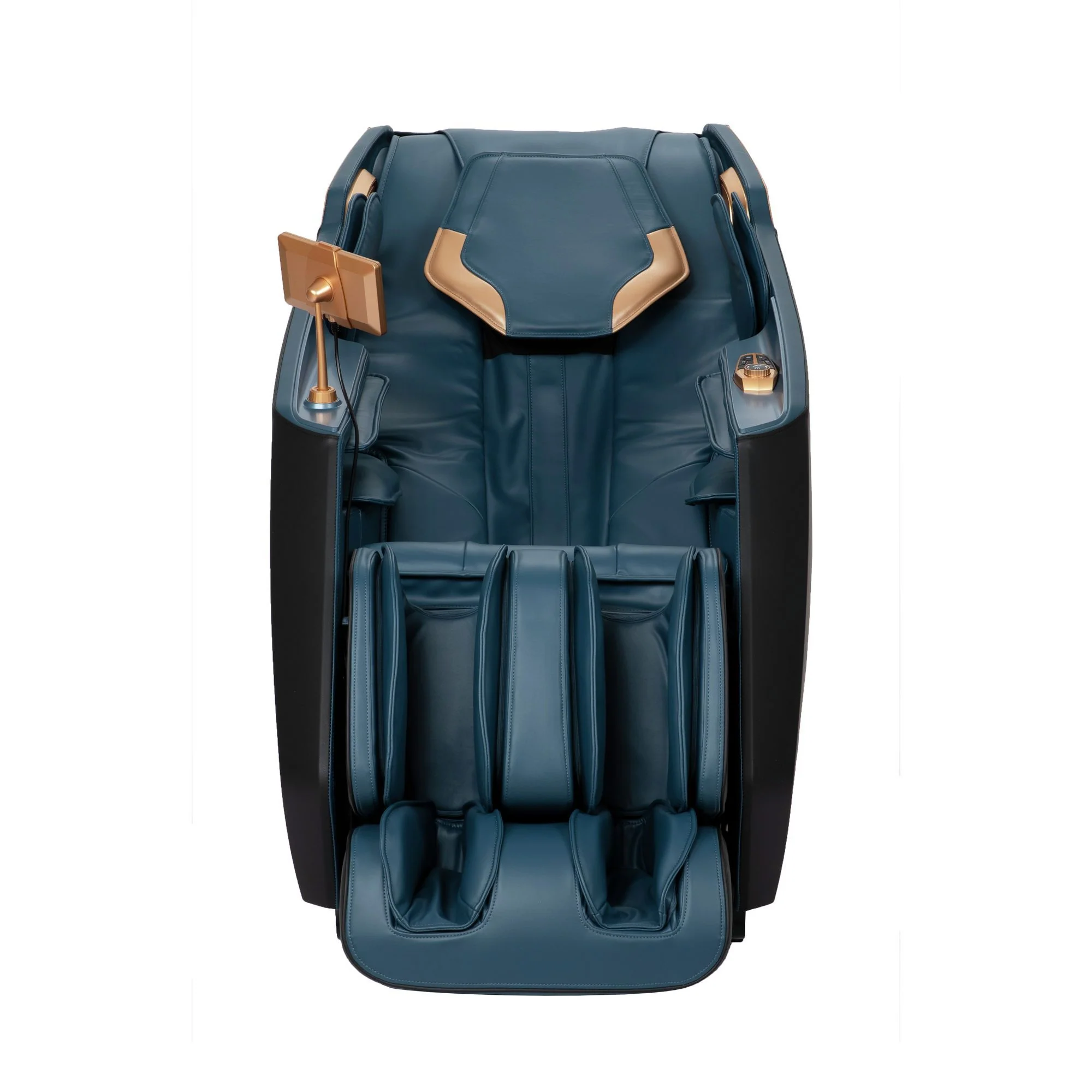 Enrich - PU Massage Chair - Navy - Image 2