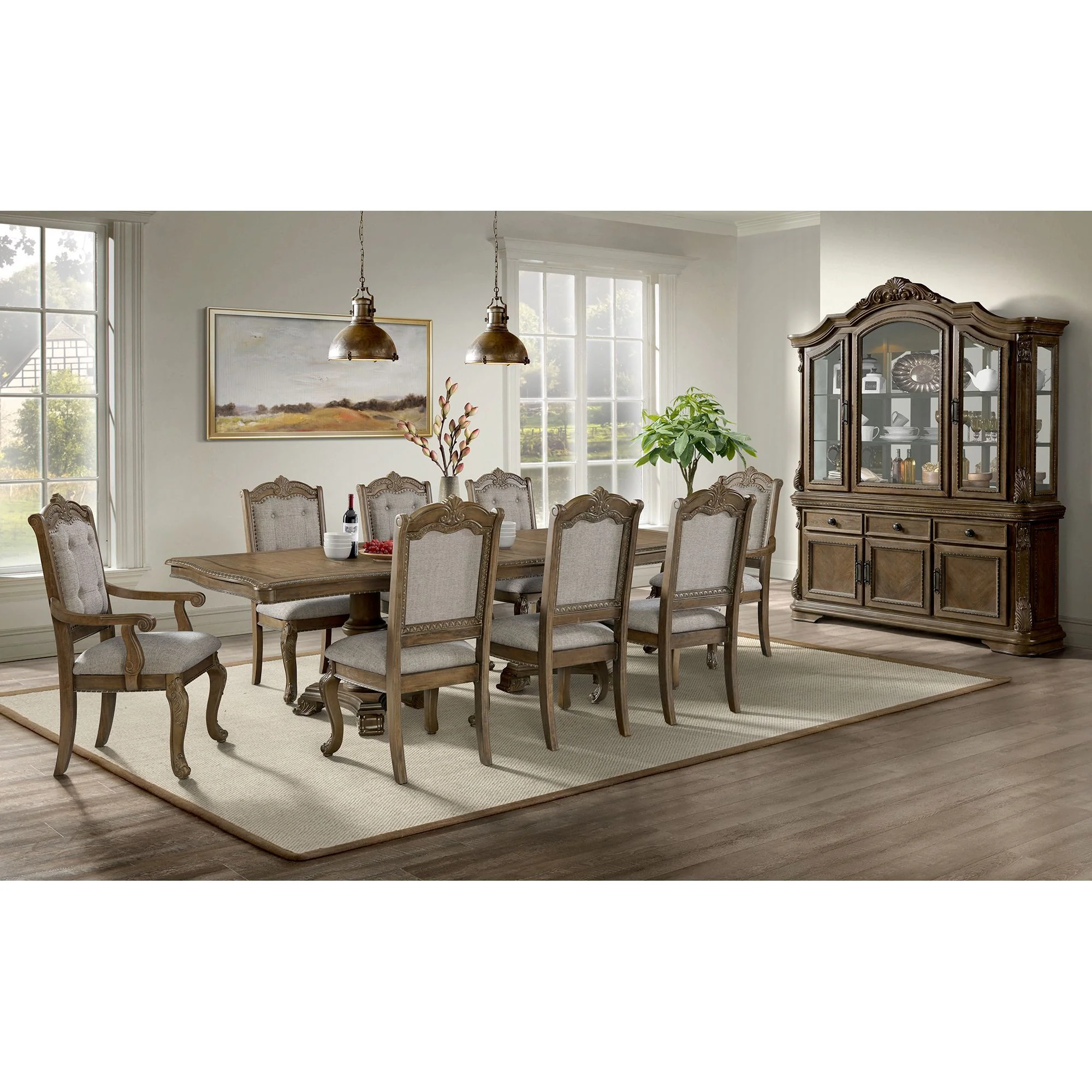 Madison Park - Hutch With LED - Walnut - Image 2