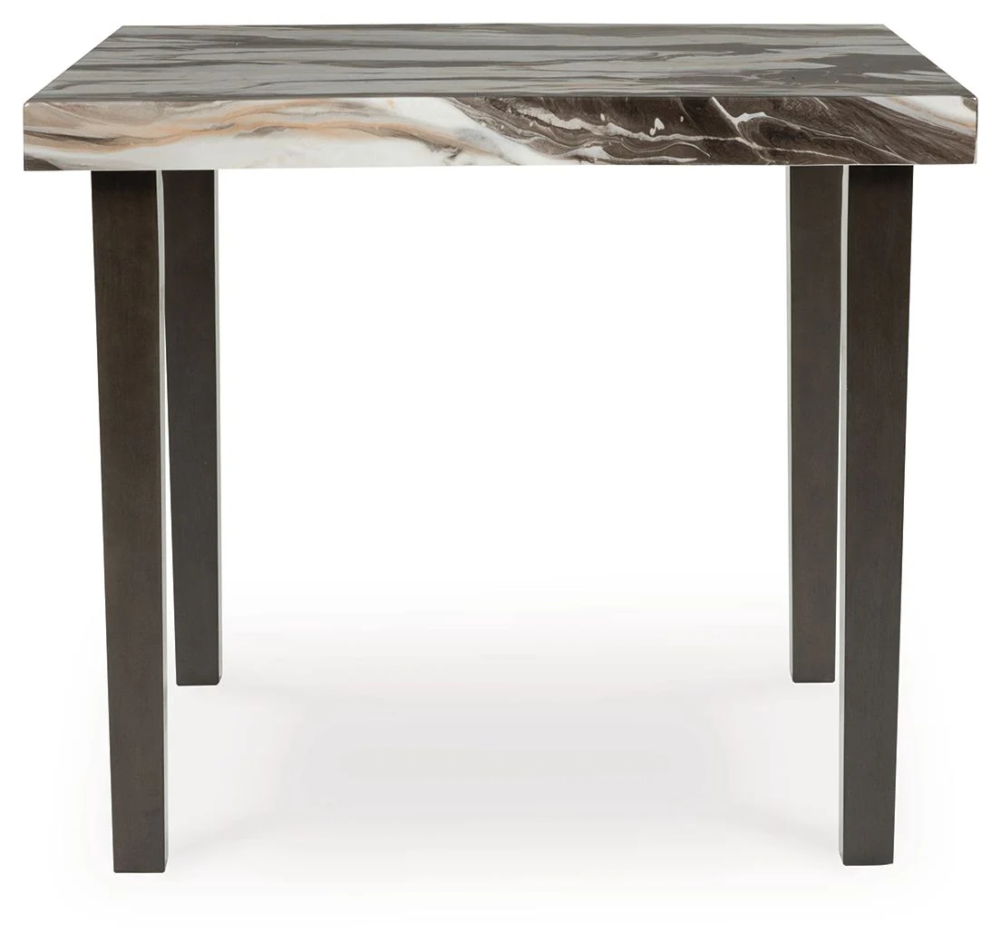Jeshina - Square Dining Room Counter Table - Dark Brown / Beige - Image 2