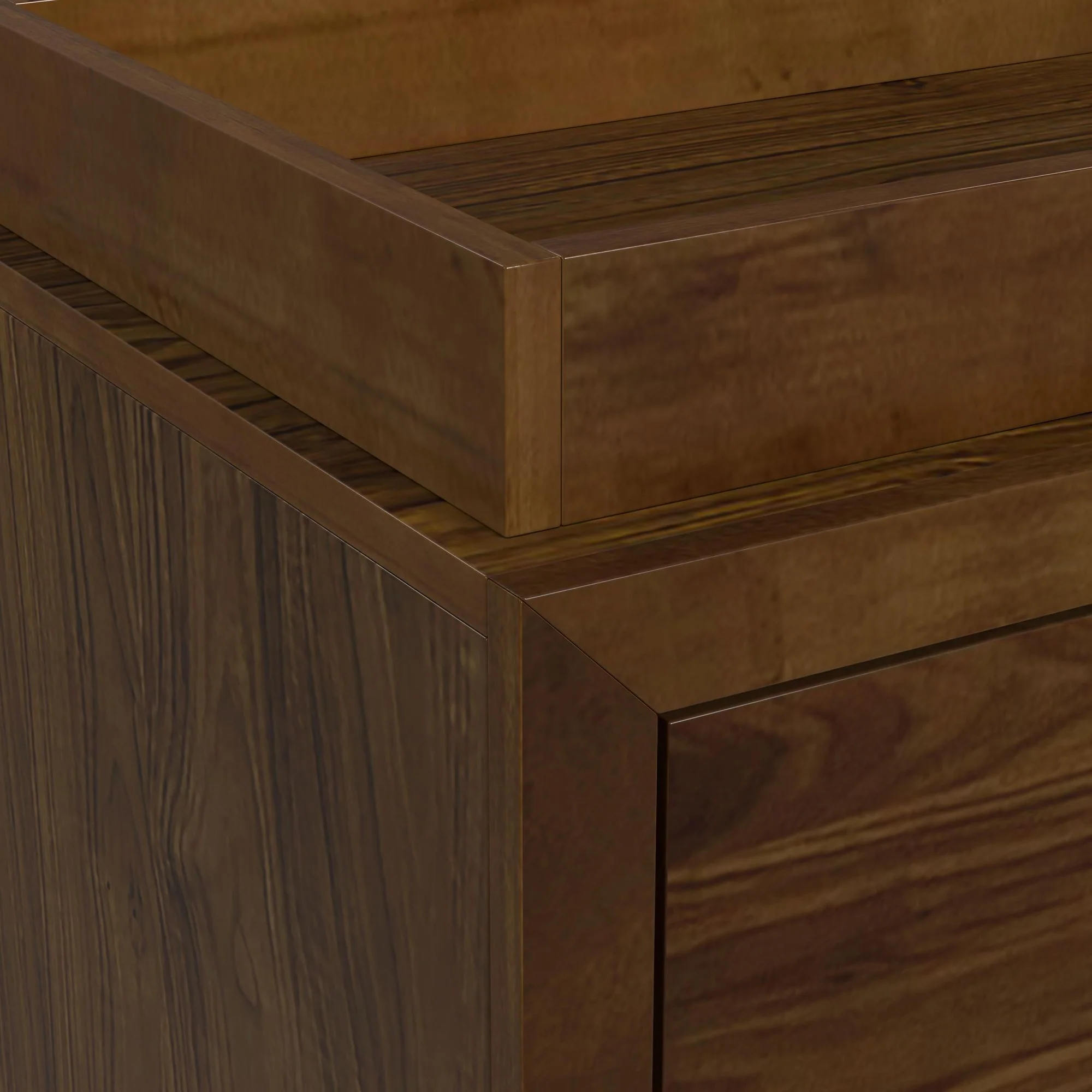 Malia - Dresser And Topper - Walnut - Image 2