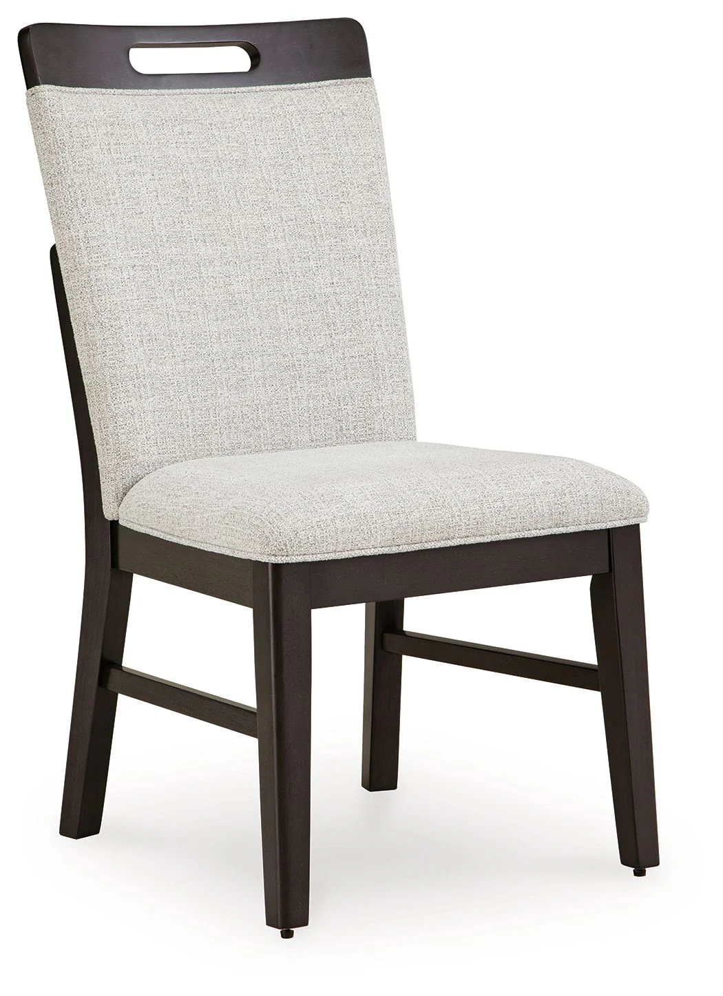Neymorton - Dining Upholstered Side Chair (Set of 2) - Light Gray / Brown - Image 2